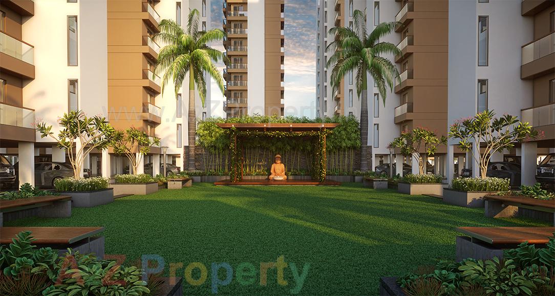 3D Elevation of real estate project Shree Dwarkadhish Heights located at Rajkot, Rajkot, Gujarat