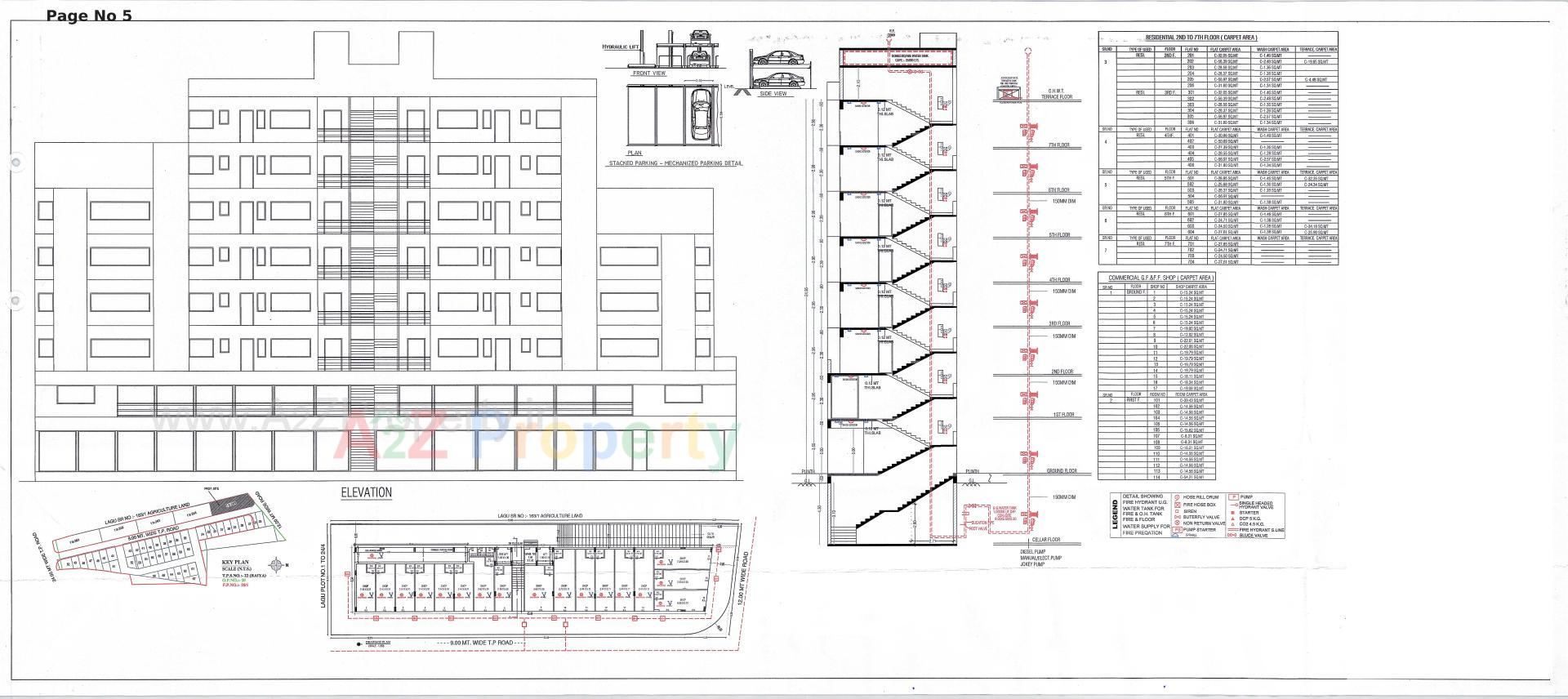 Layout of real estate project Shree Hari Darshan located at Raiya, Rajkot, Gujarat