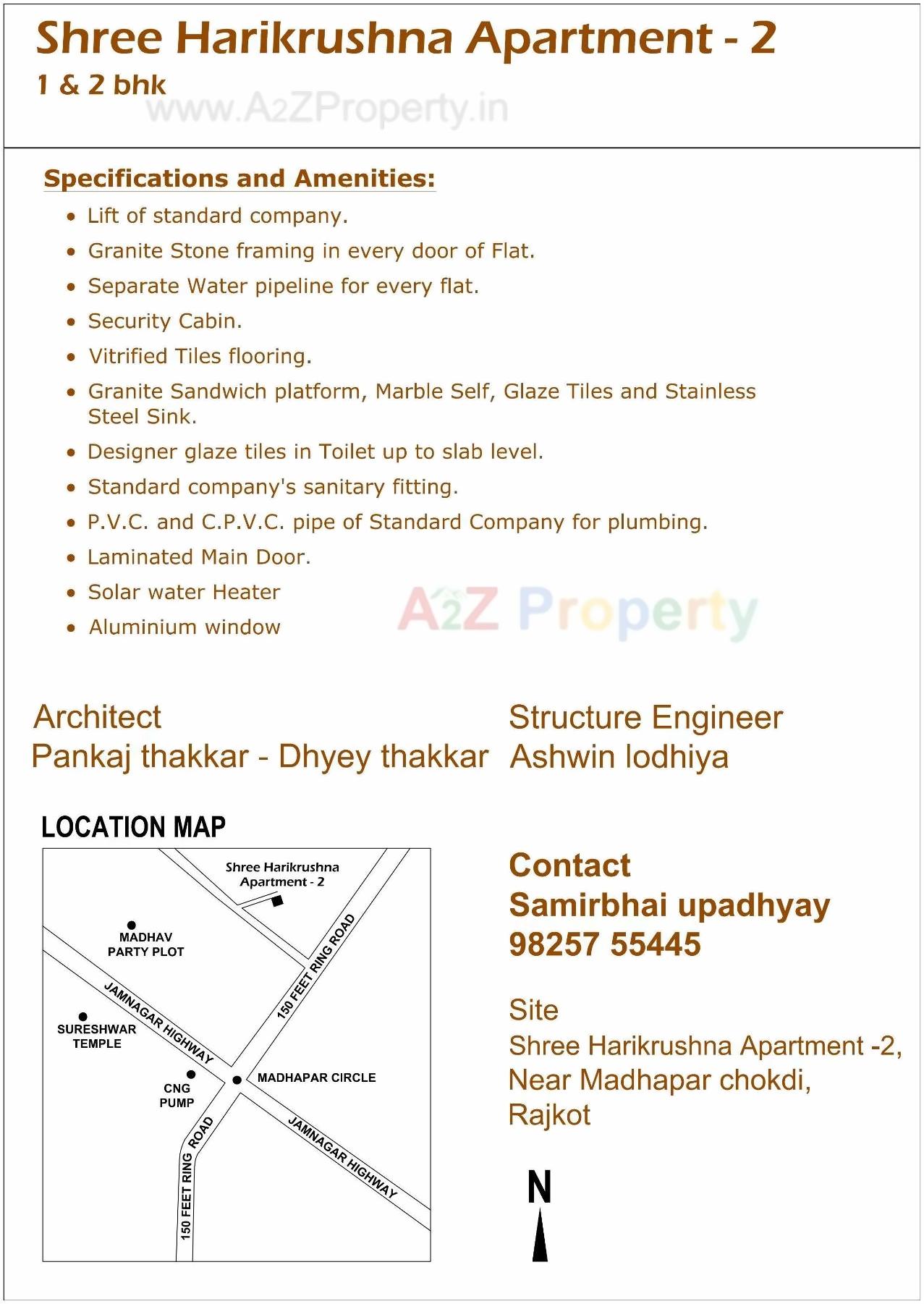  of real estate project Shree Harikrushna Apartment located at Madhapar, Rajkot, Gujarat