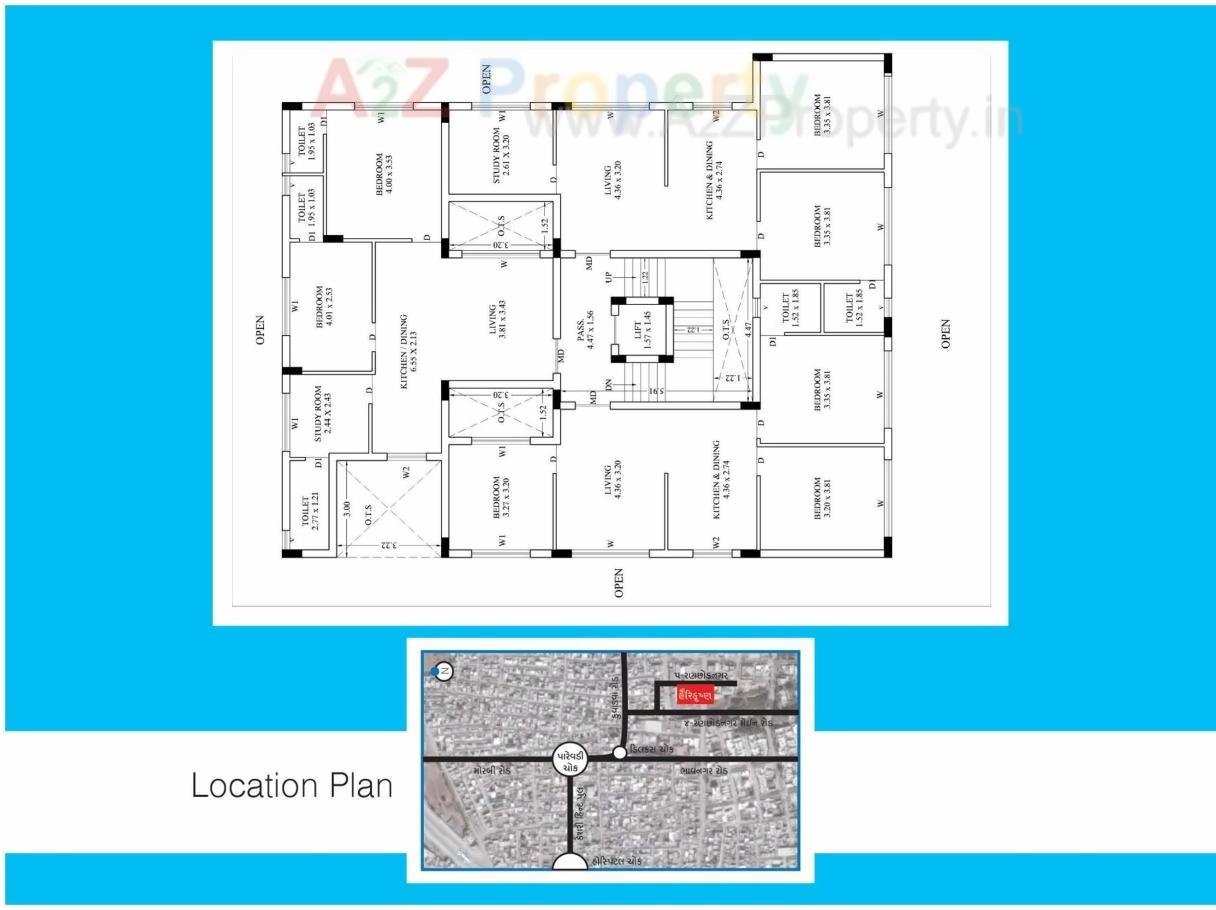Layout of real estate project Shree Harikrushna located at Rajkot, Rajkot, Gujarat