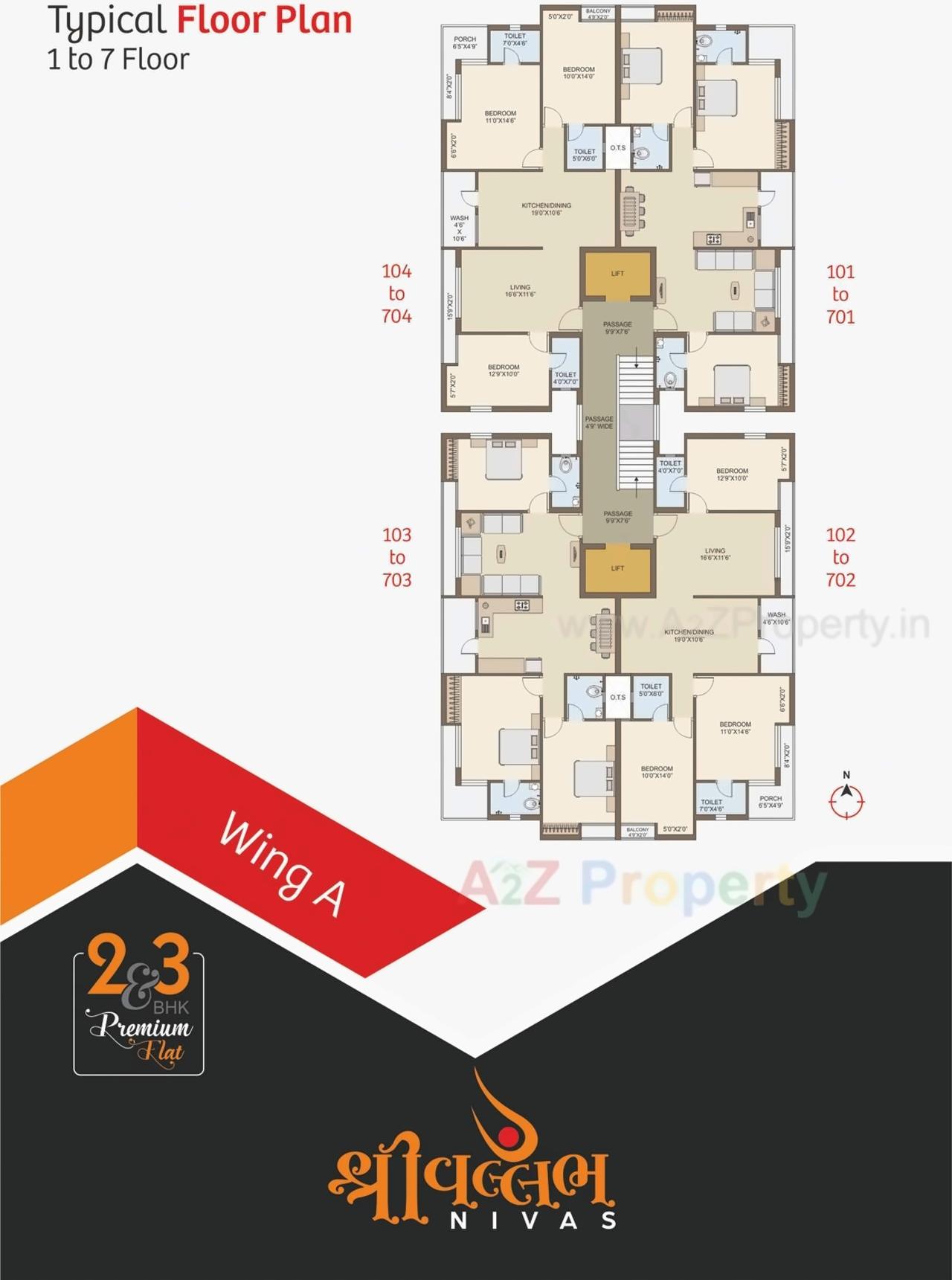 Layout of real estate project Shree Vallabh Nivas located at Rajkot, Rajkot, Gujarat
