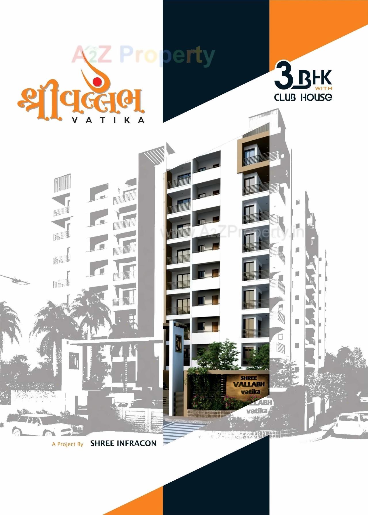 3D Elevation of real estate project Shree Vallabh Vatika located at Mavdi, Rajkot, Gujarat