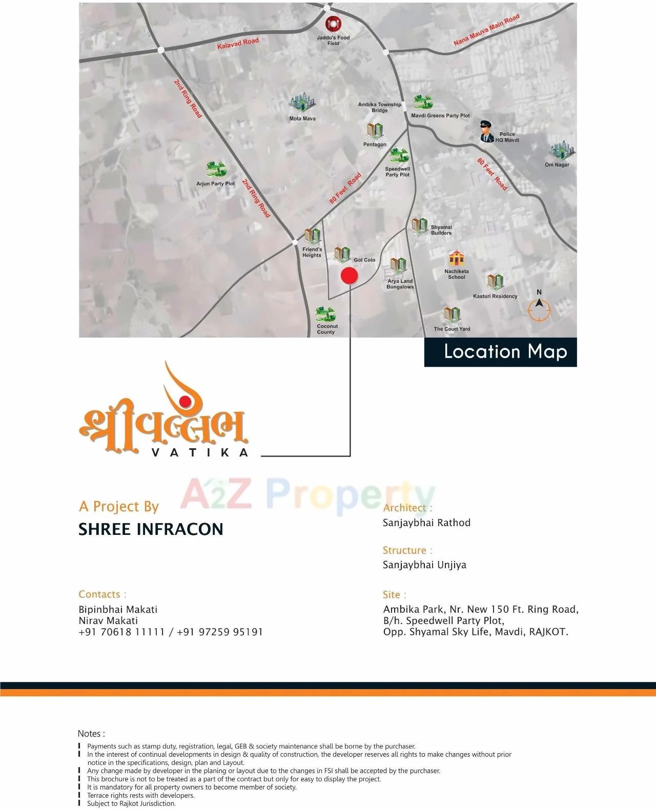  of real estate project Shree Vallabh Vatika located at Mavdi, Rajkot, Gujarat