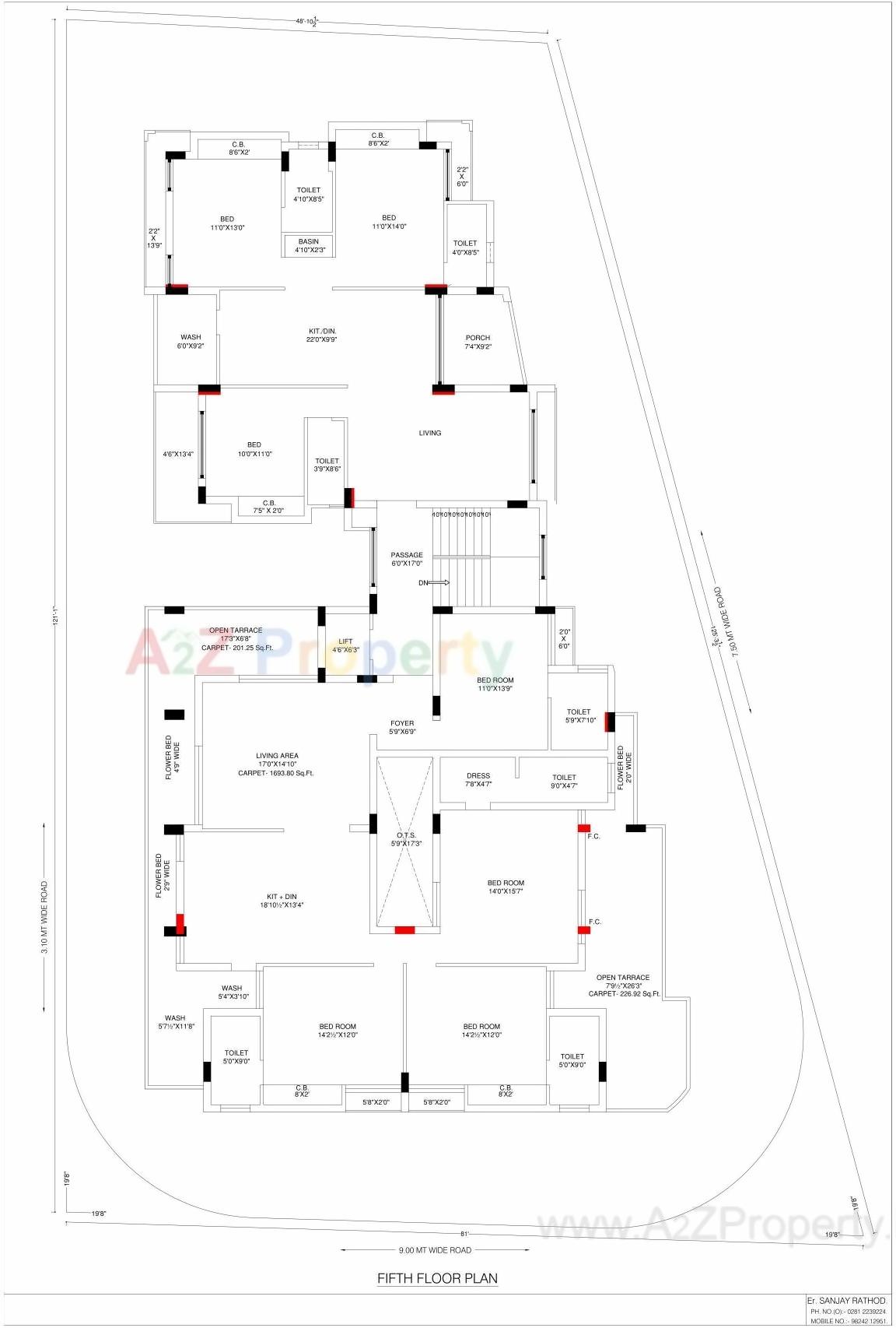 Layout of real estate project Shree Vallabh located at Raiya, Rajkot, Gujarat