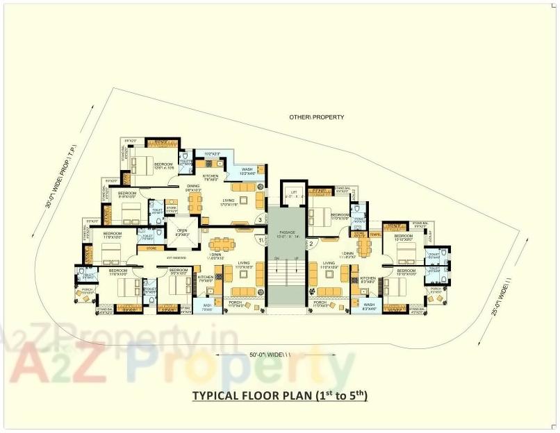 Layout of real estate project Shreeji located at Kothariya, Rajkot, Gujarat