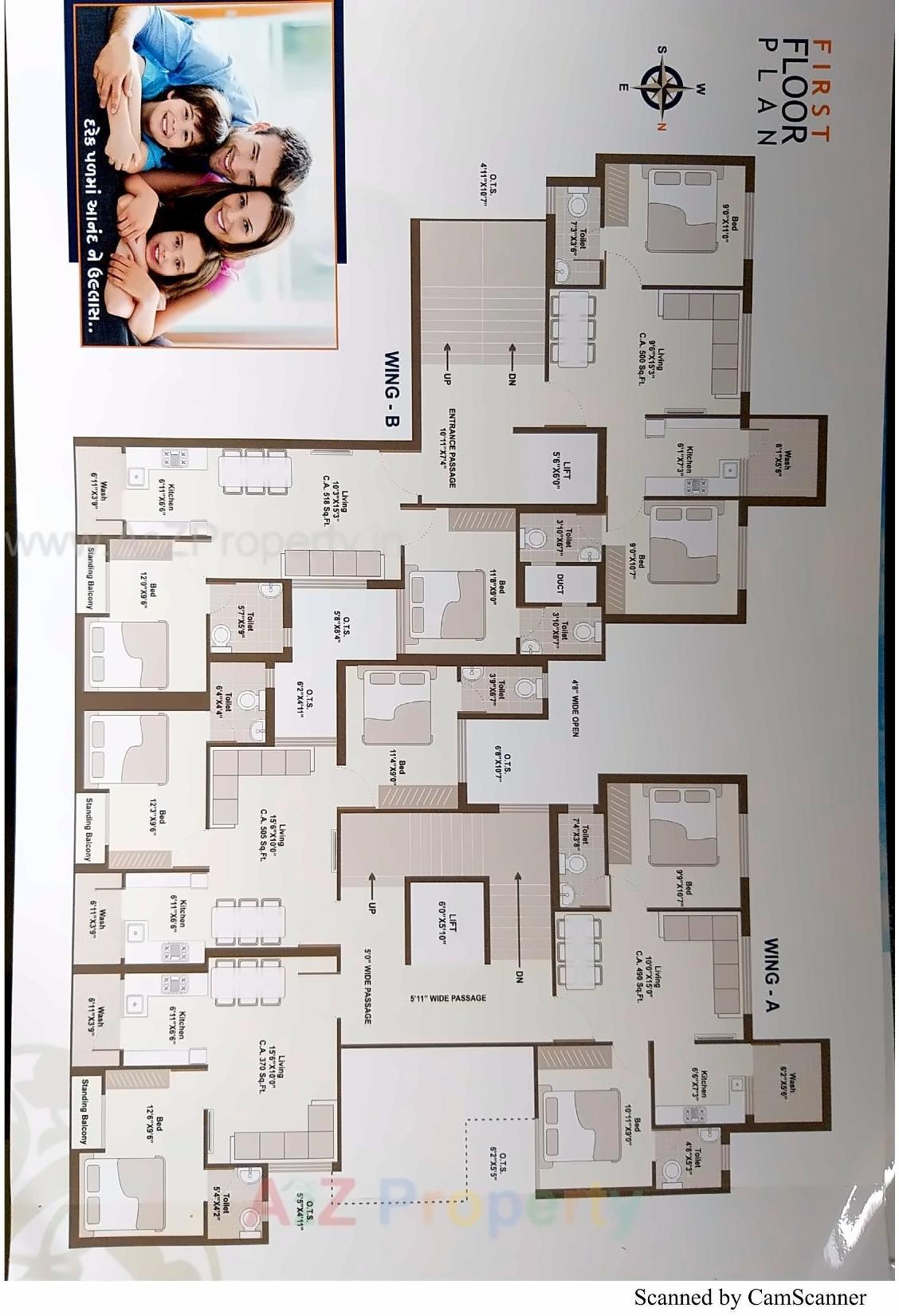 Layout of real estate project Shreeji Darshan located at Rajkot, Rajkot, Gujarat