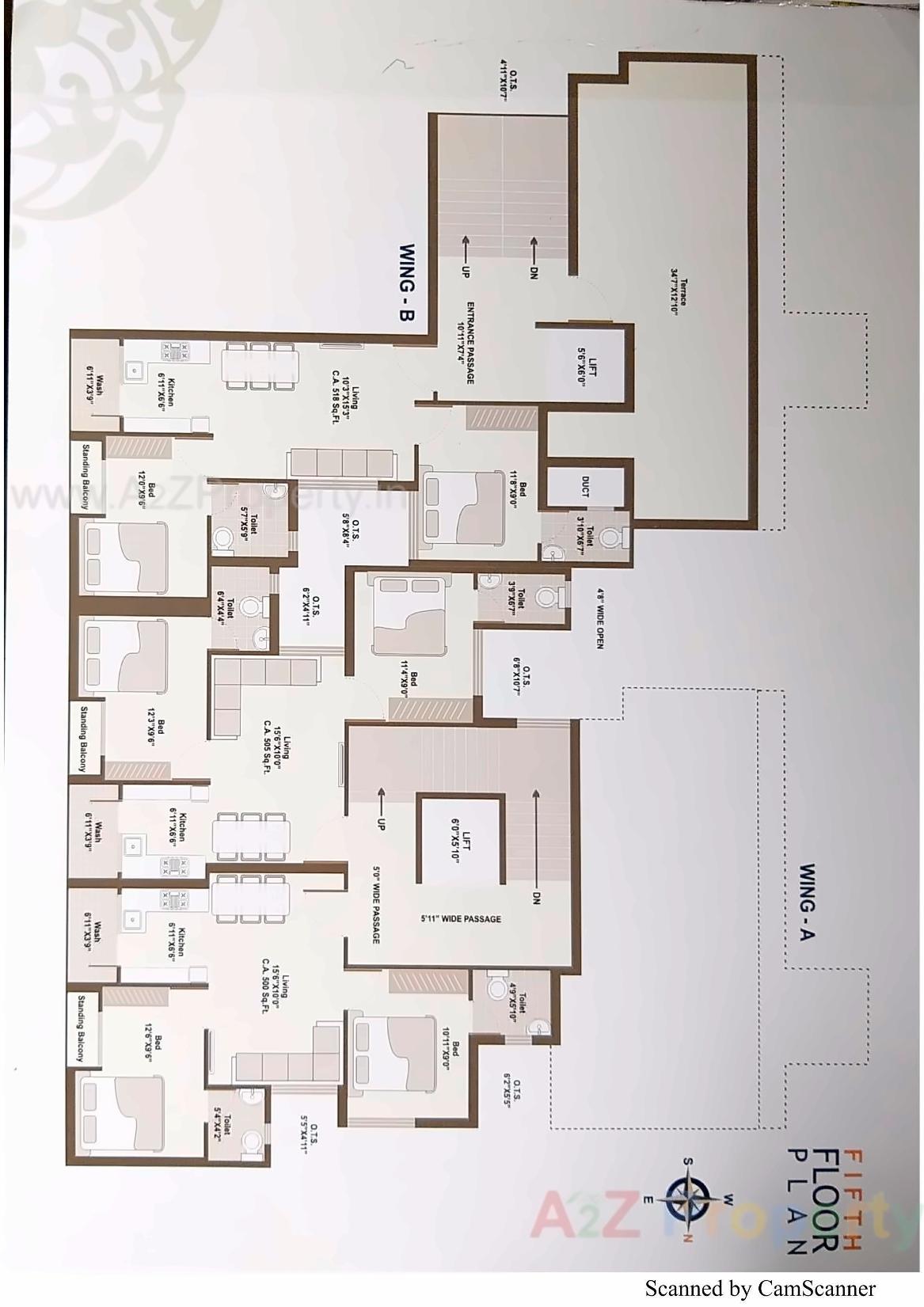 Layout of real estate project Shreeji Darshan located at Rajkot, Rajkot, Gujarat