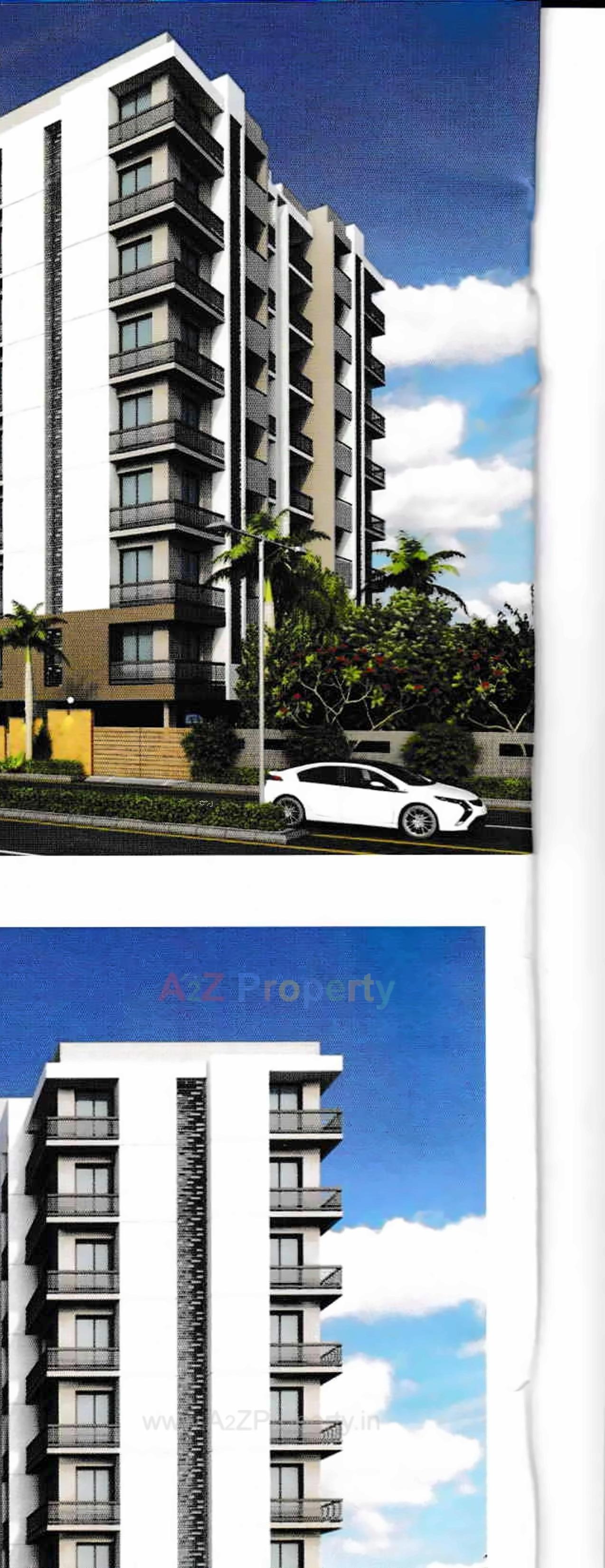 3D Elevation of real estate project Shreeji Exotica located at Mavdi, Rajkot, Gujarat