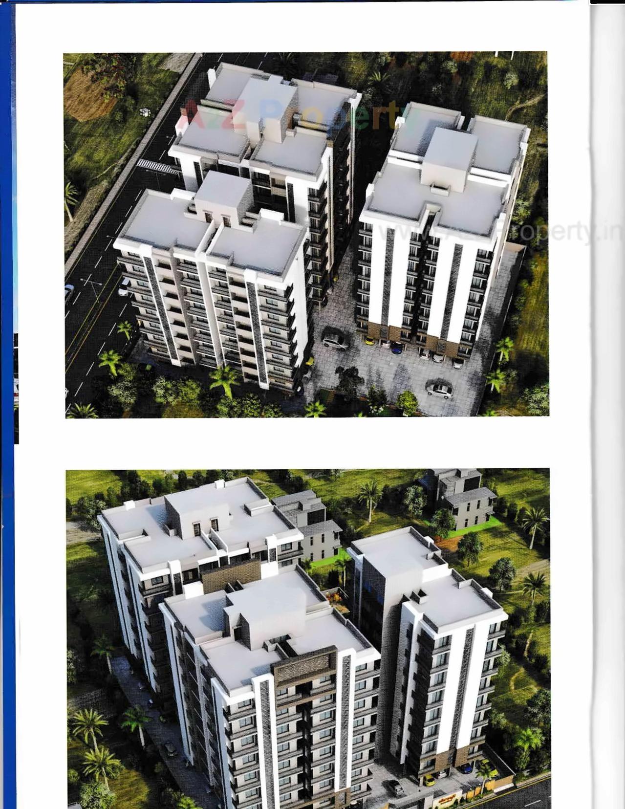 3D Elevation of real estate project Shreeji Exotica located at Mavdi, Rajkot, Gujarat