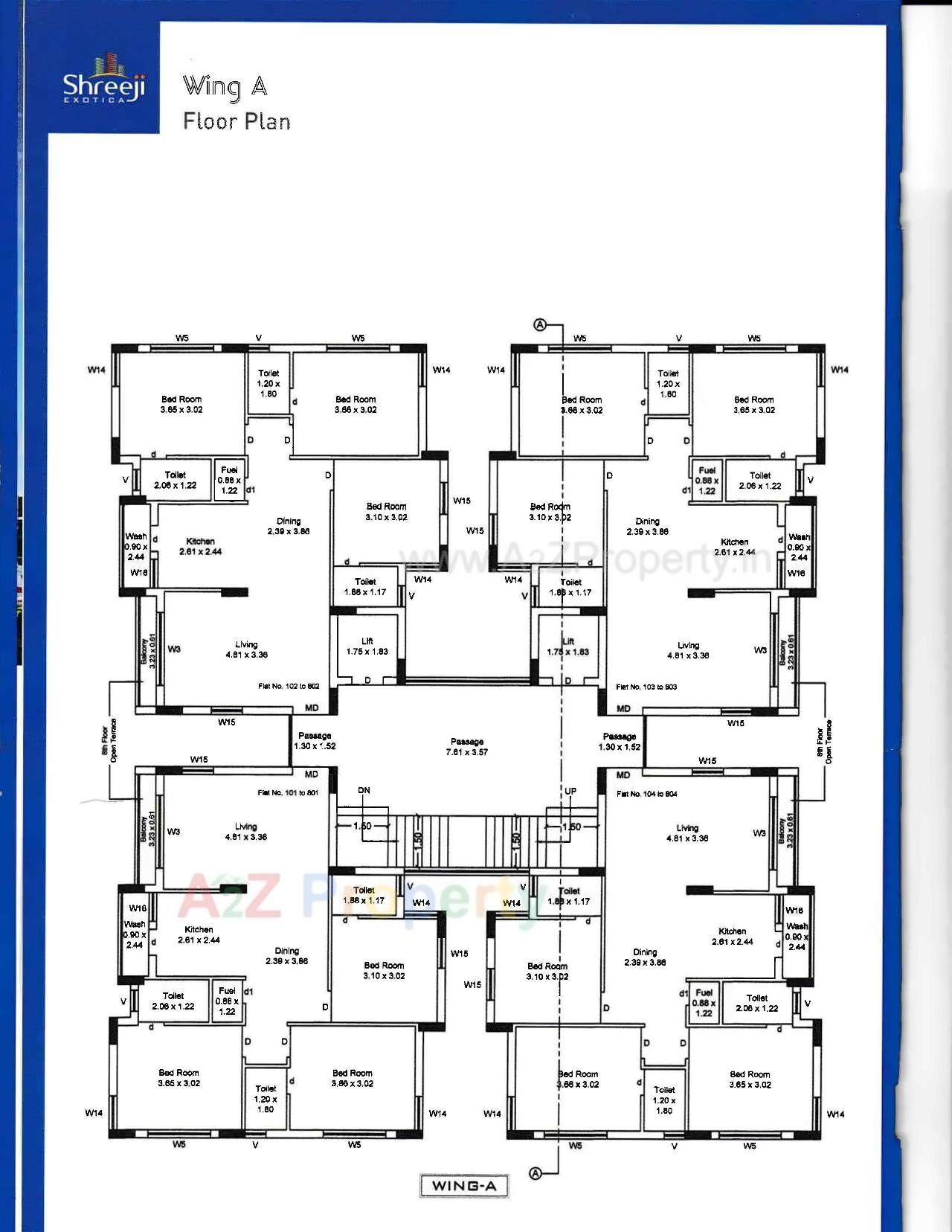 Layout of real estate project Shreeji Exotica located at Mavdi, Rajkot, Gujarat