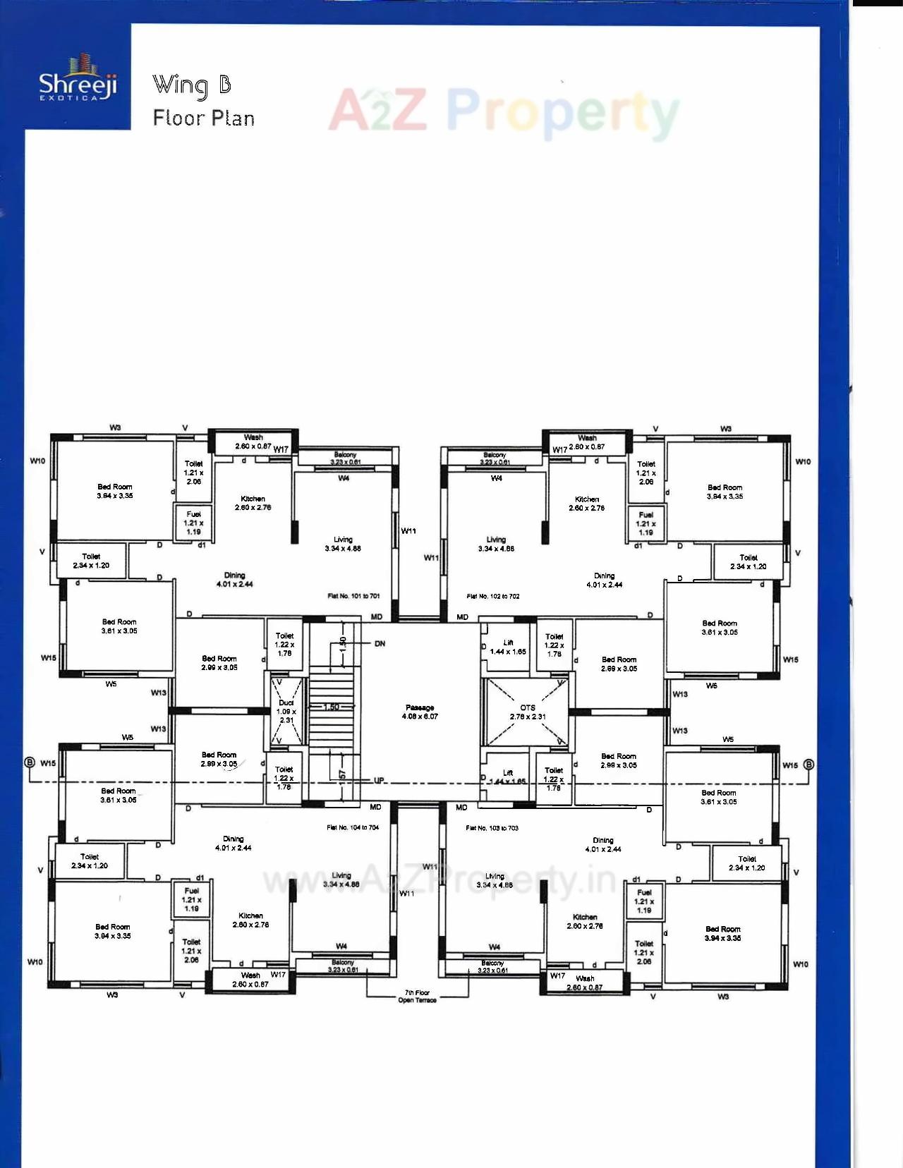 Layout of real estate project Shreeji Exotica located at Mavdi, Rajkot, Gujarat