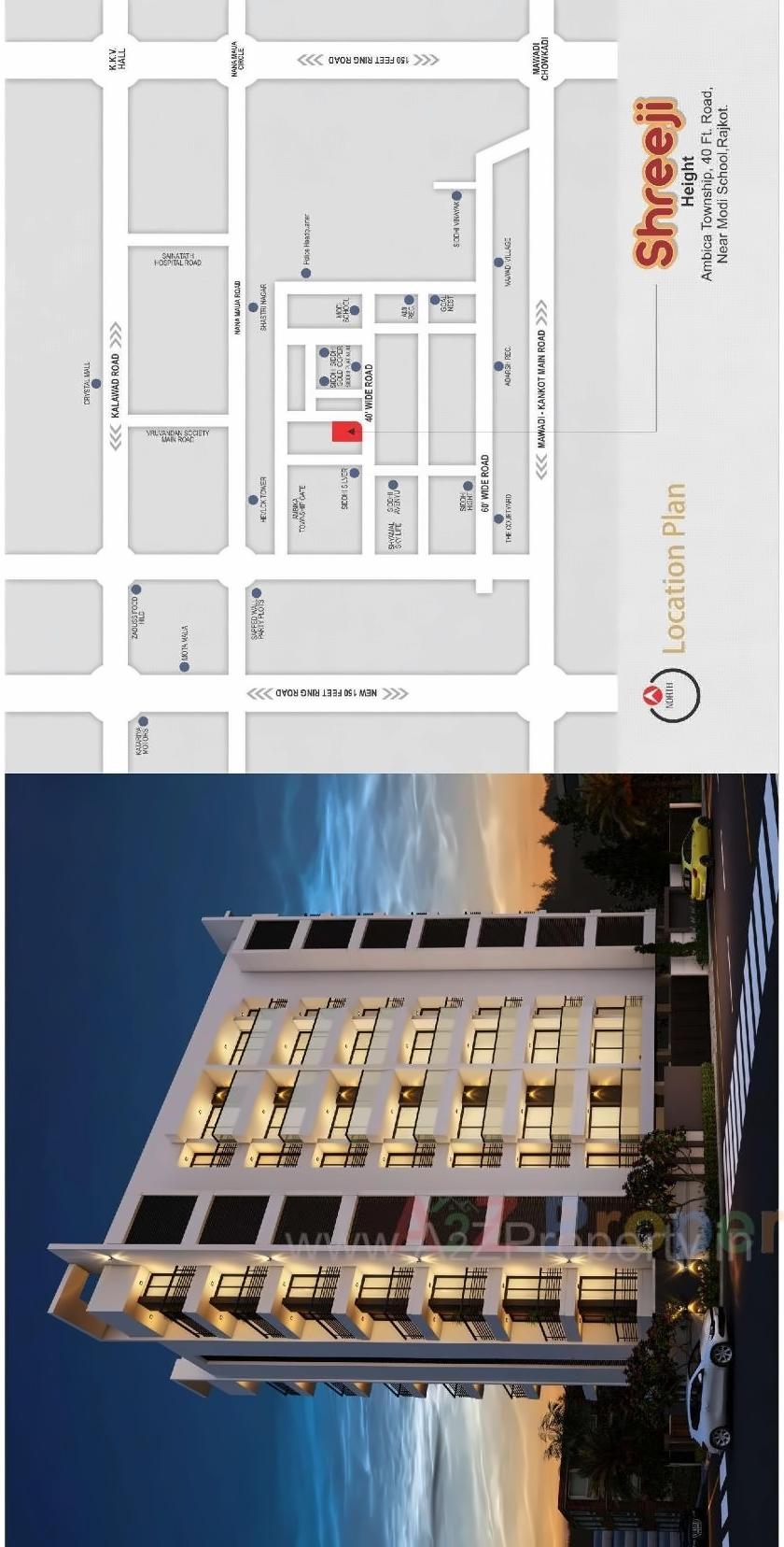  of real estate project Shreeji Height located at Mavdi, Rajkot, Gujarat