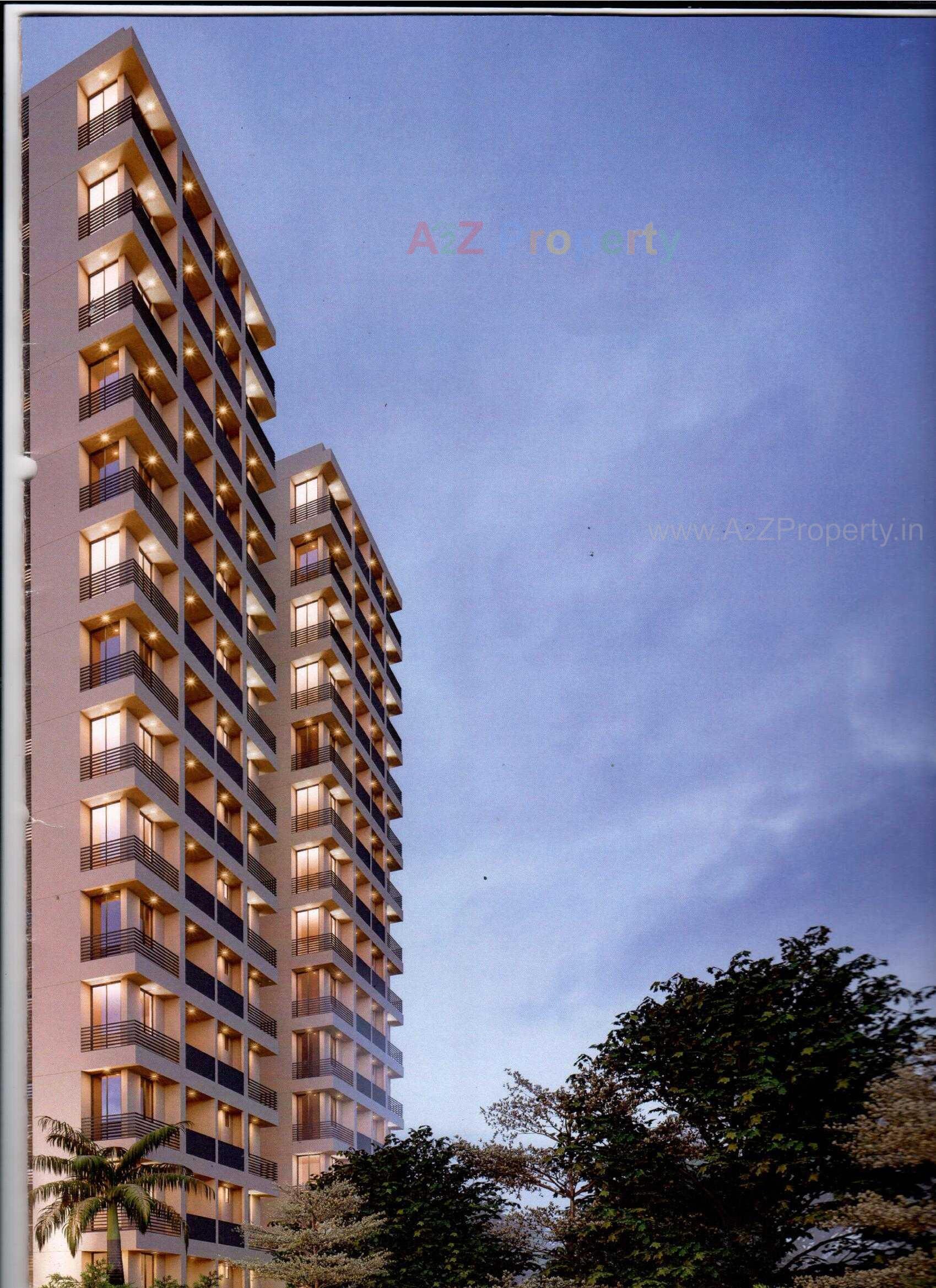 3D Elevation of real estate project Shreeji Heights located at Kangashiyali, Rajkot, Gujarat