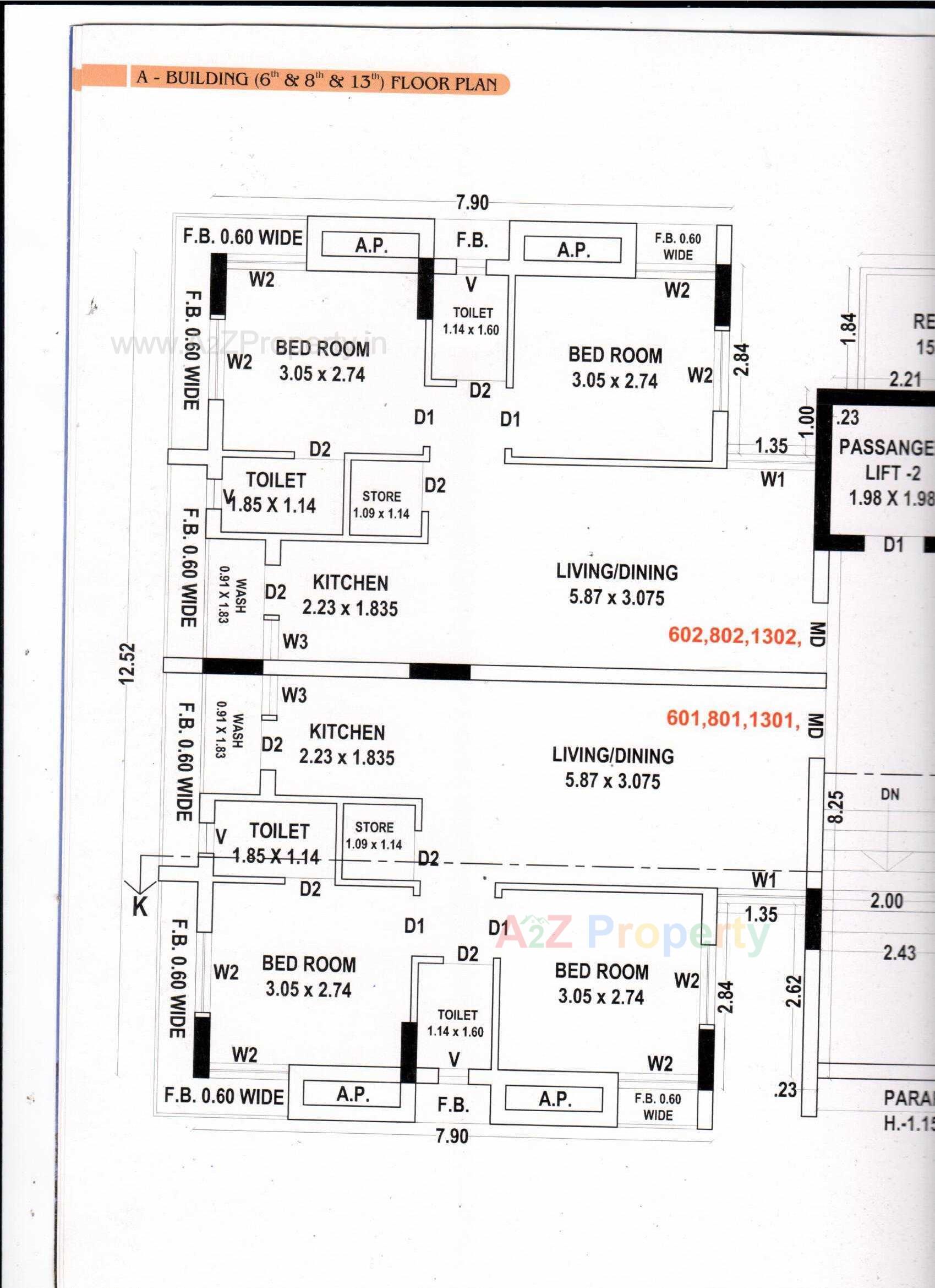 Layout of real estate project Shreeji Heights located at Kangashiyali, Rajkot, Gujarat