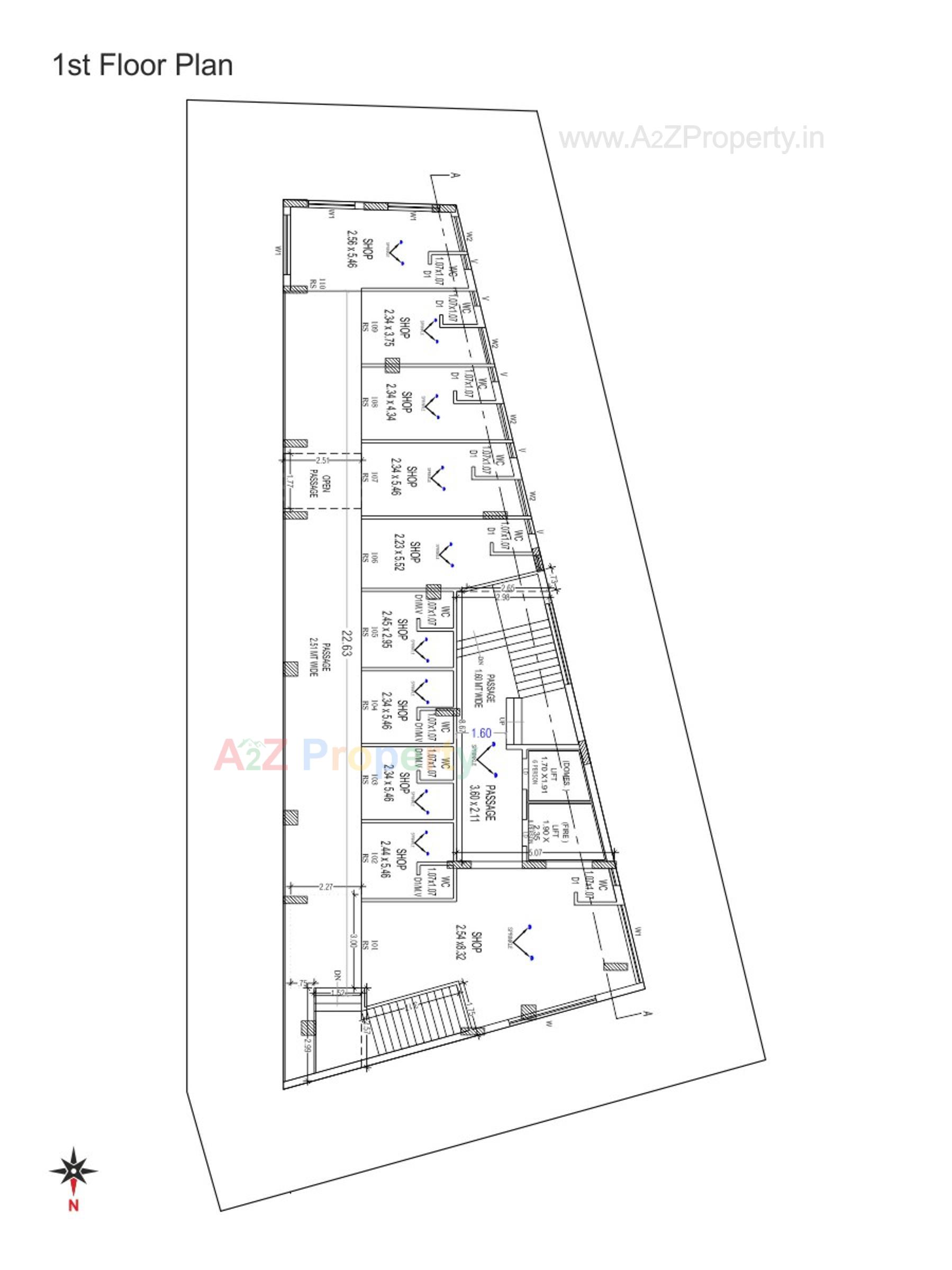 Layout of real estate project Shreeji Heights located at Raiya, Rajkot, Gujarat