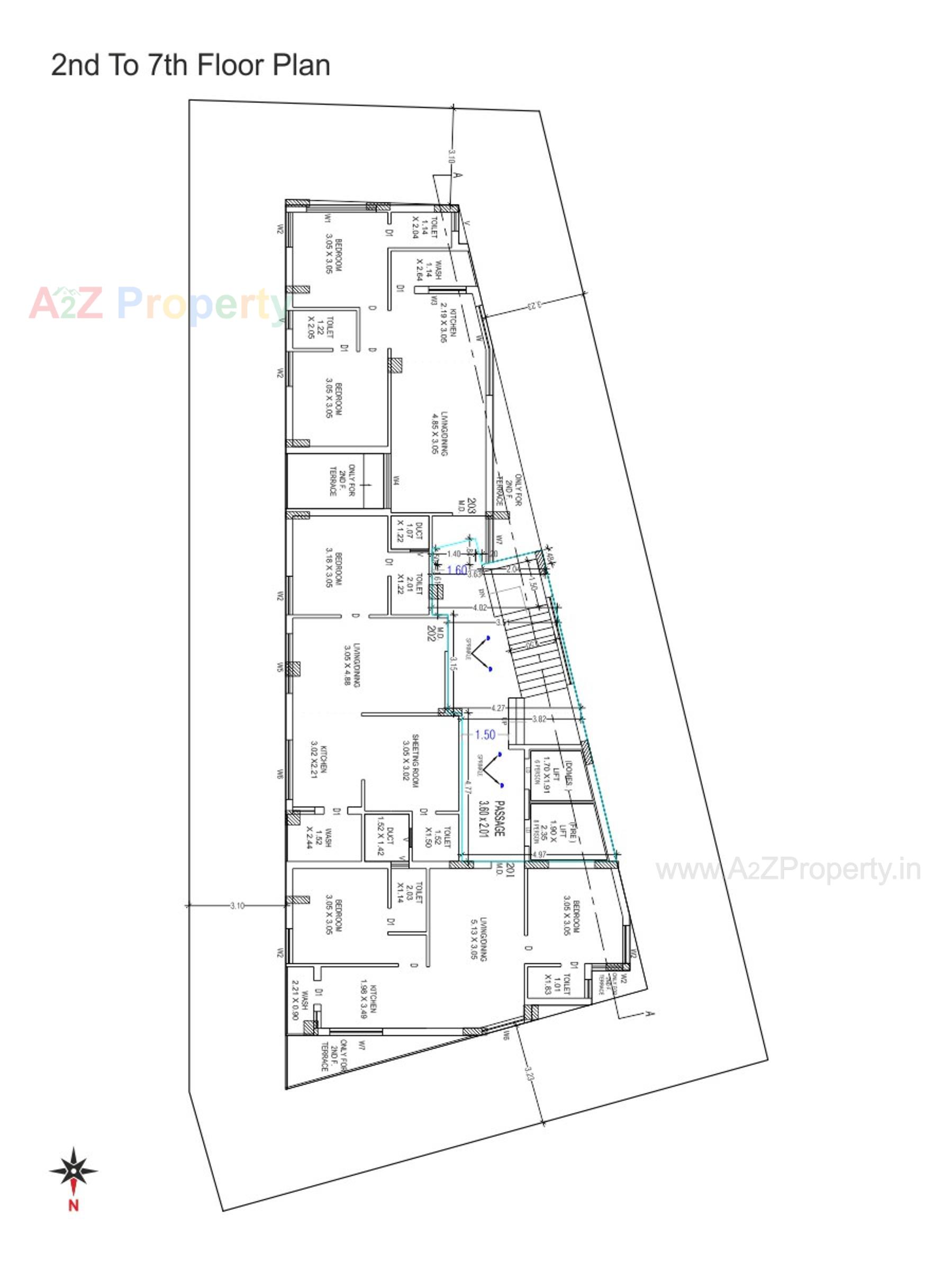 Layout of real estate project Shreeji Heights located at Raiya, Rajkot, Gujarat
