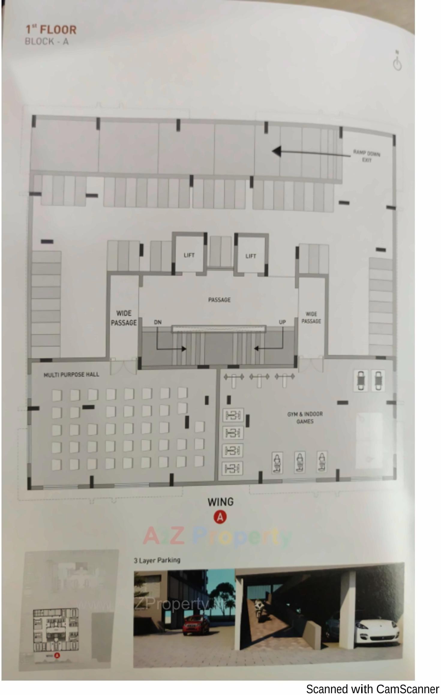Layout of real estate project Shreeji Heights located at Mavdi, Rajkot, Gujarat