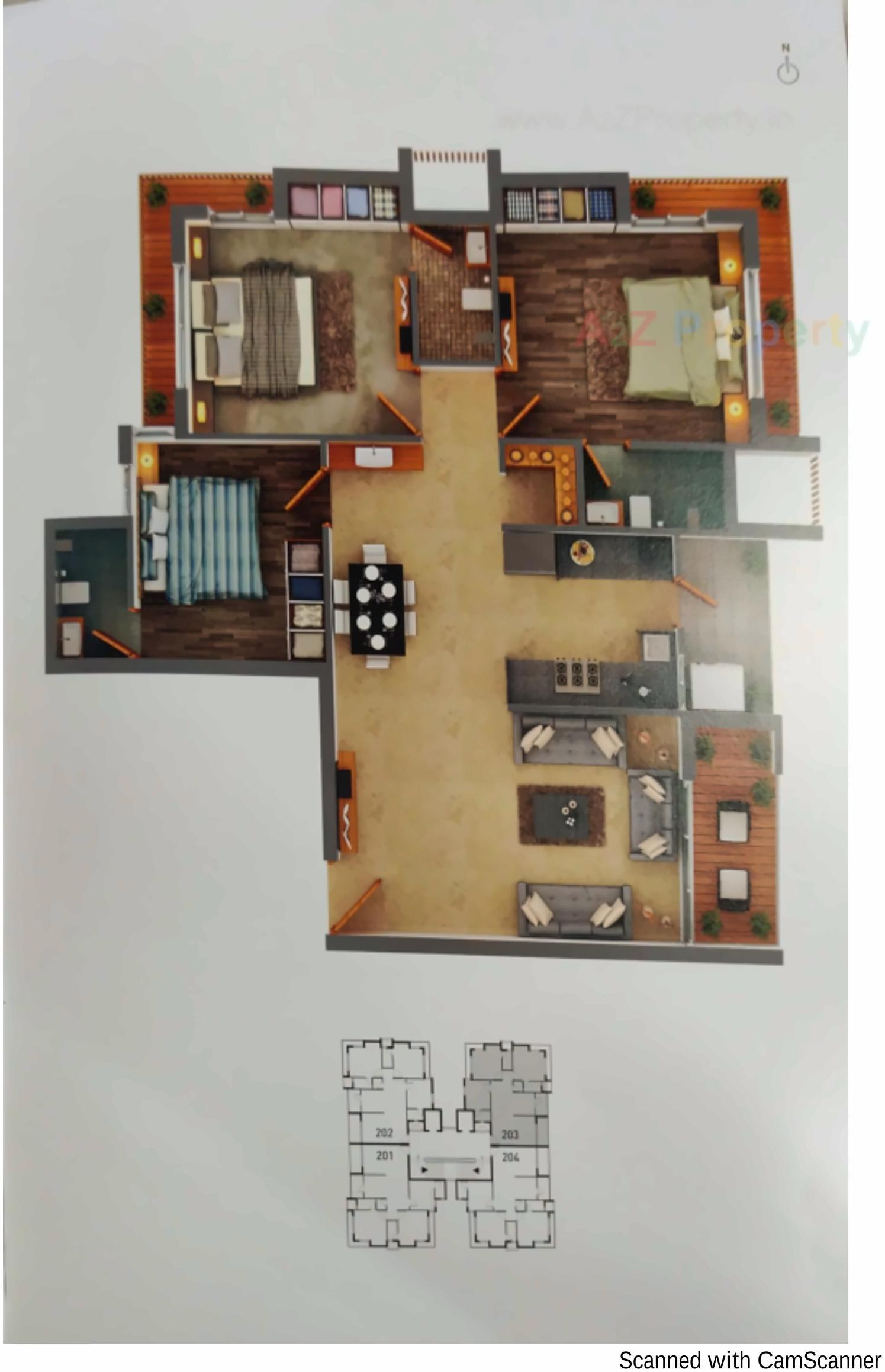Layout of real estate project Shreeji Heights located at Mavdi, Rajkot, Gujarat