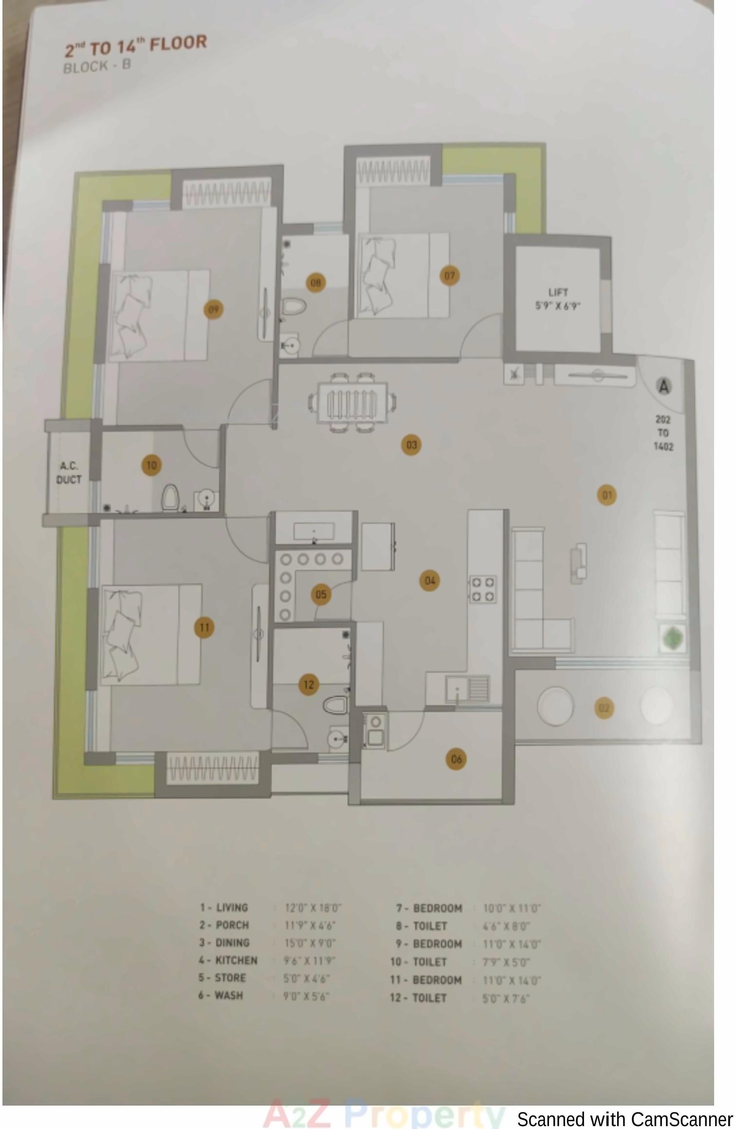 Layout of real estate project Shreeji Heights located at Mavdi, Rajkot, Gujarat