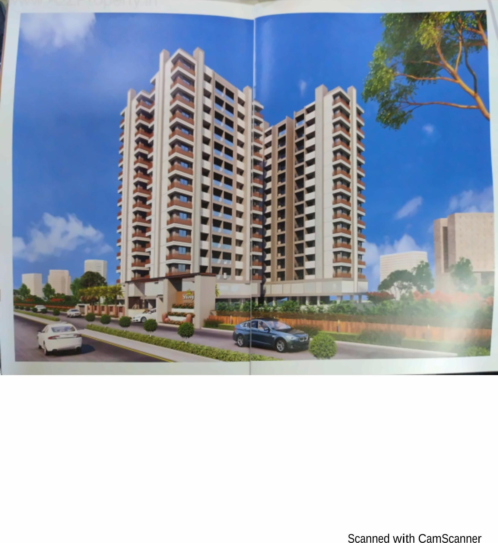 3D Elevation of real estate project Shreeji Heights located at Mavdi, Rajkot, Gujarat