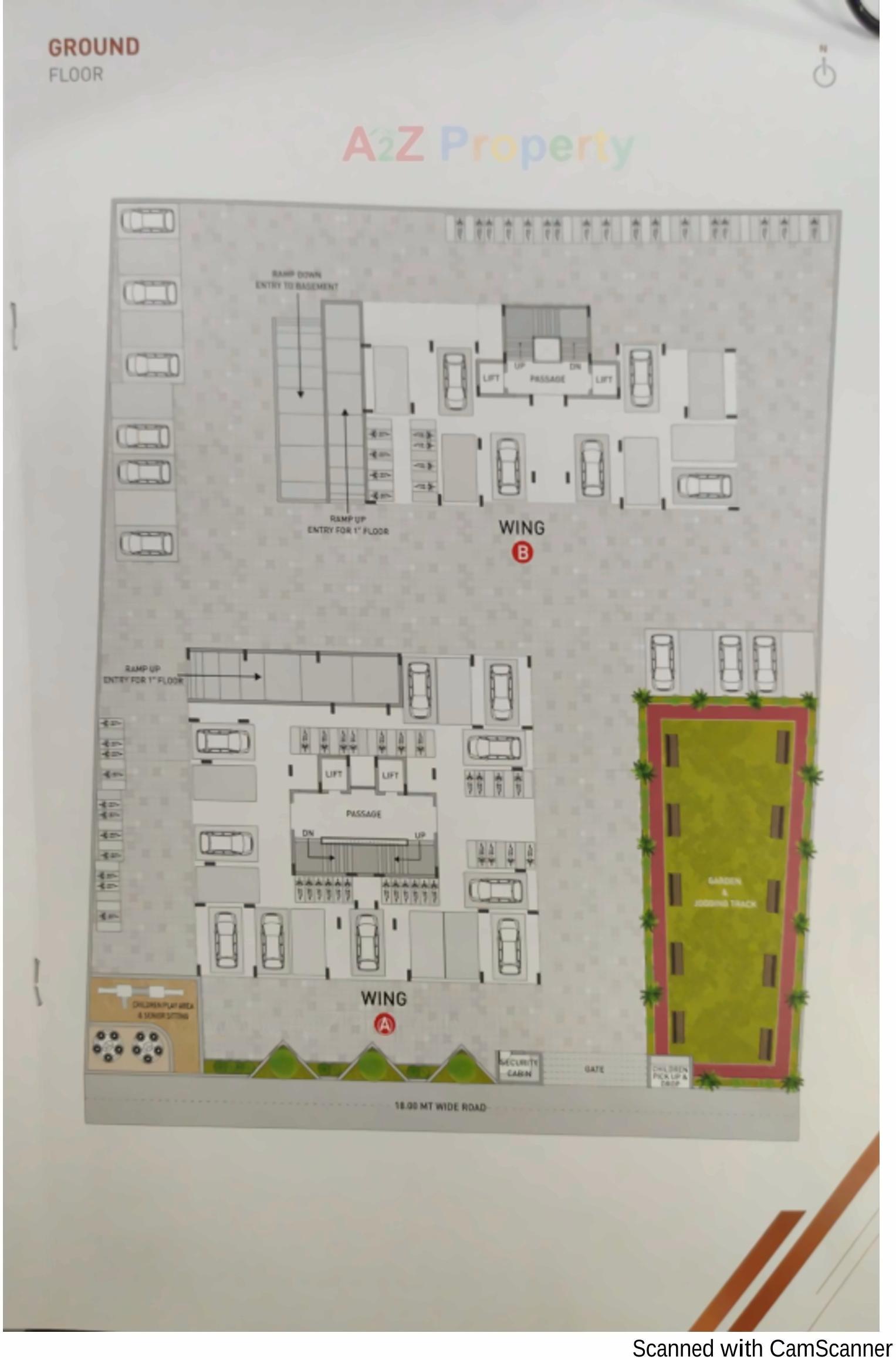 Layout of real estate project Shreeji Heights located at Mavdi, Rajkot, Gujarat