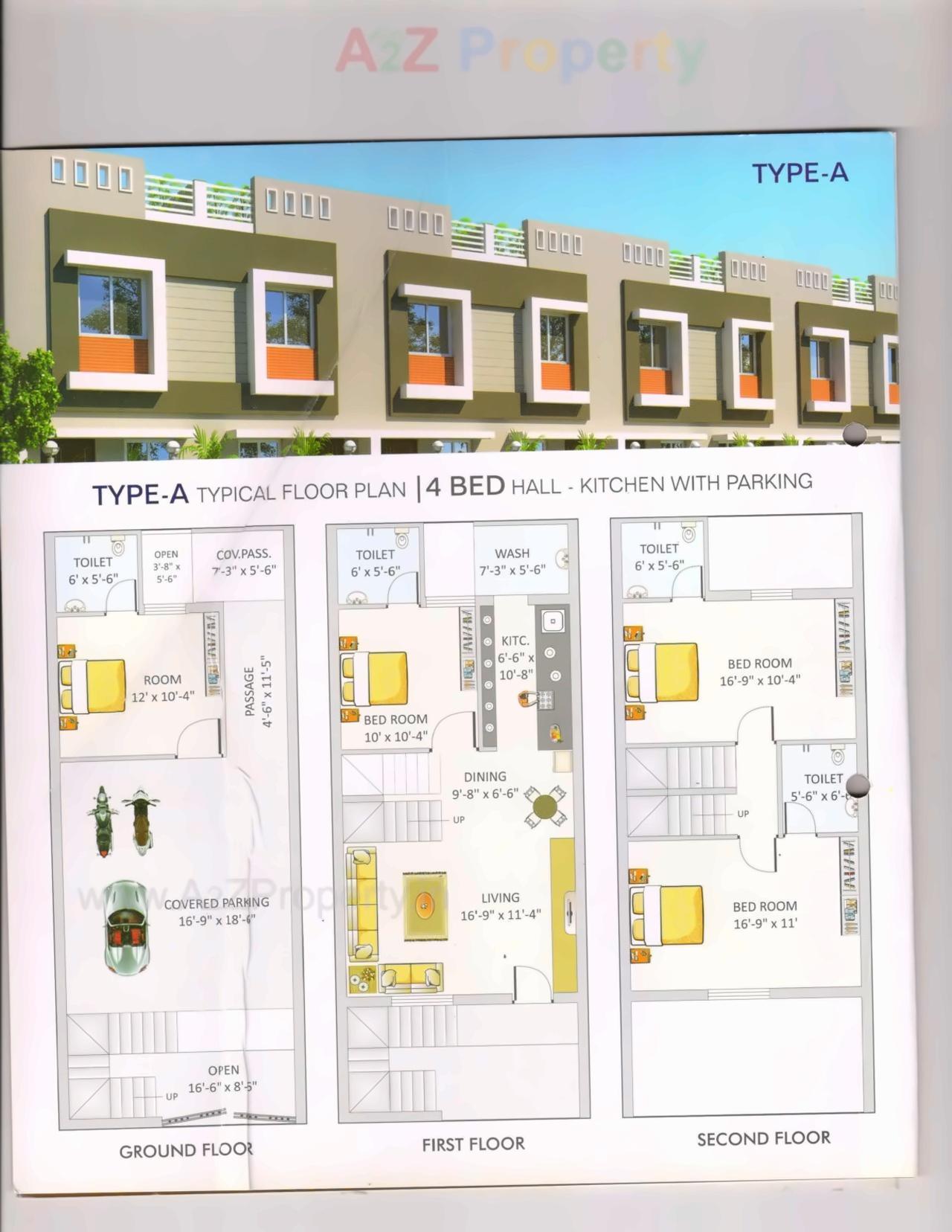 Layout of real estate project Shreeji Residensy located at Vavadi, Rajkot, Gujarat