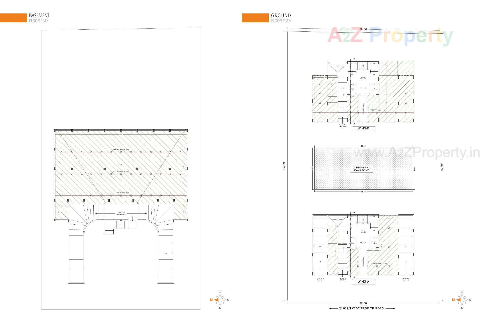 Layout of real estate project Shreeji Twins located at Mavdi, Rajkot, Gujarat