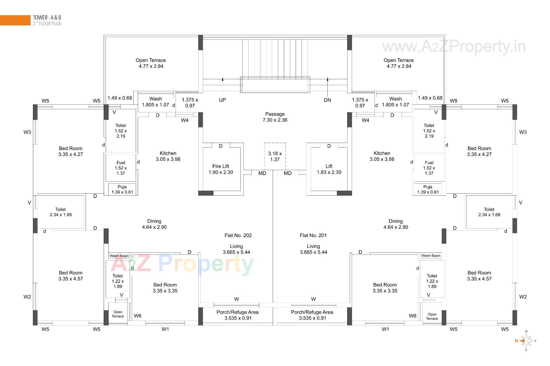 Layout of real estate project Shreeji Twins located at Mavdi, Rajkot, Gujarat