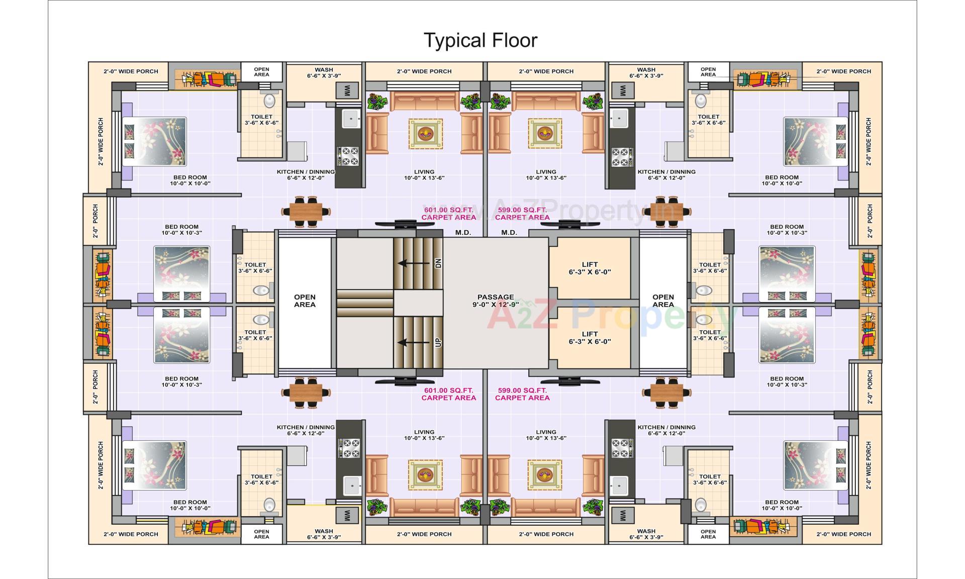 Layout of real estate project Shreemanhari Enclave located at Rajkot, Rajkot, Gujarat