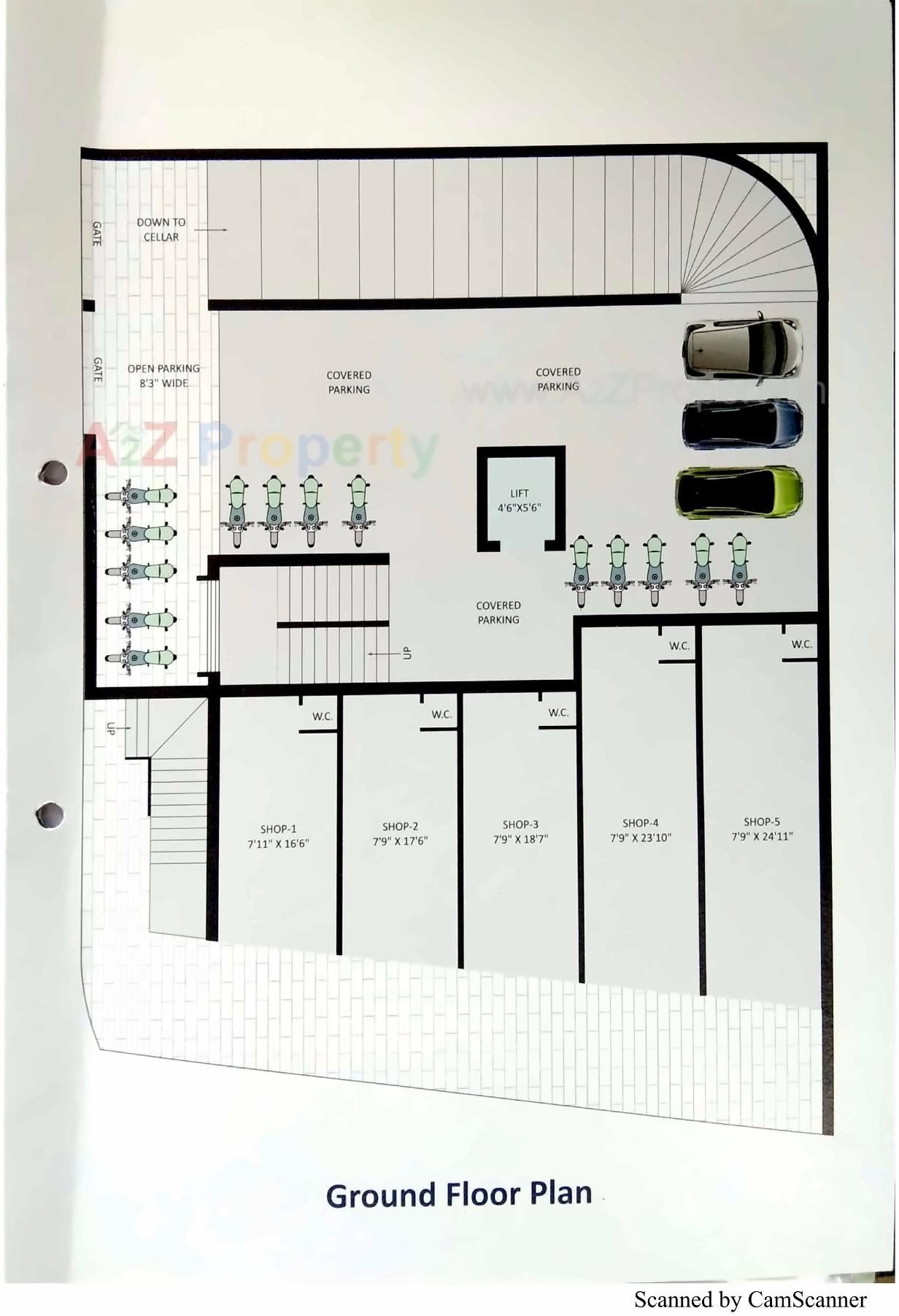 Layout of real estate project Shreenath Palace located at Mavdi, Rajkot, Gujarat