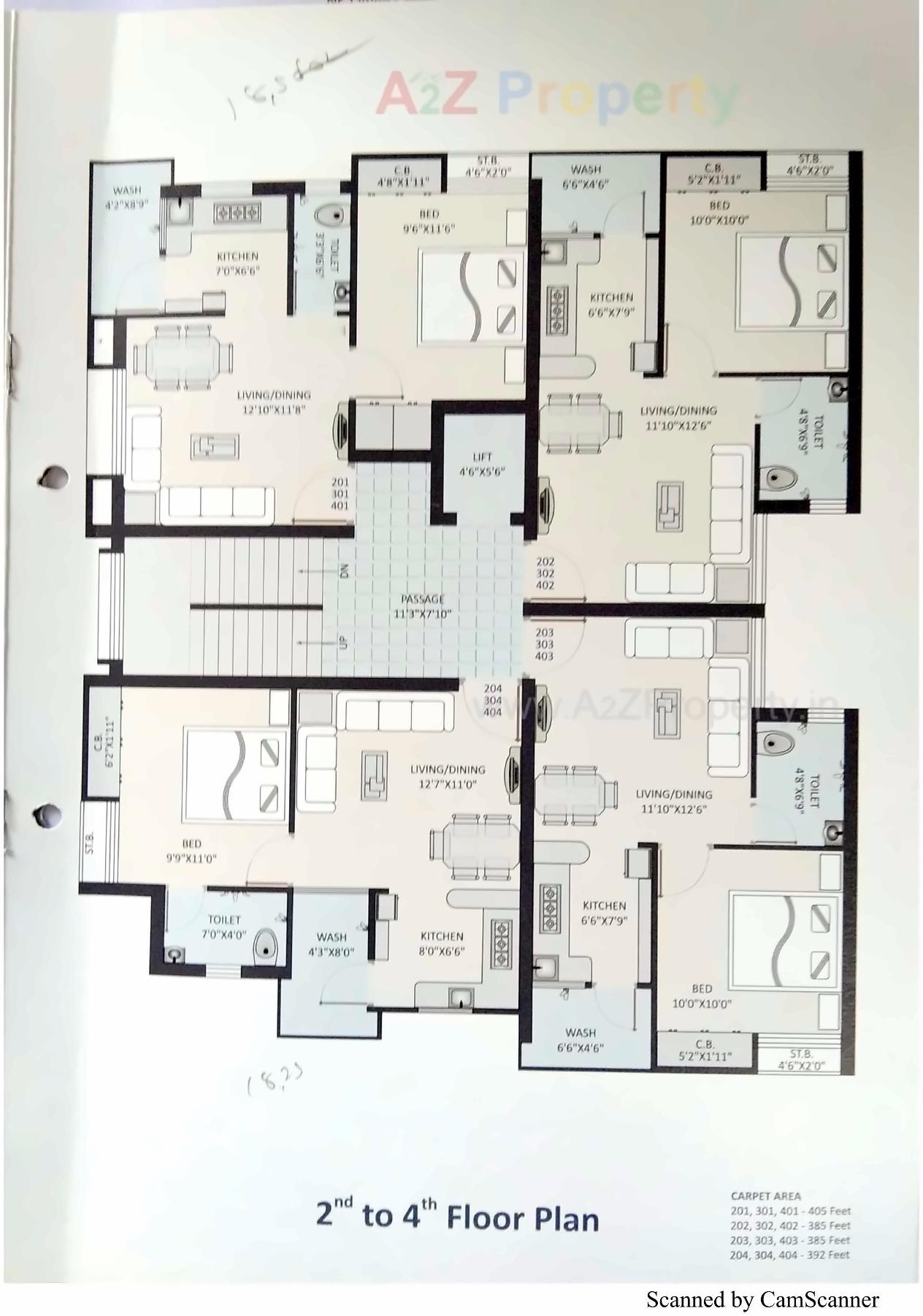 Layout of real estate project Shreenath Palace located at Mavdi, Rajkot, Gujarat