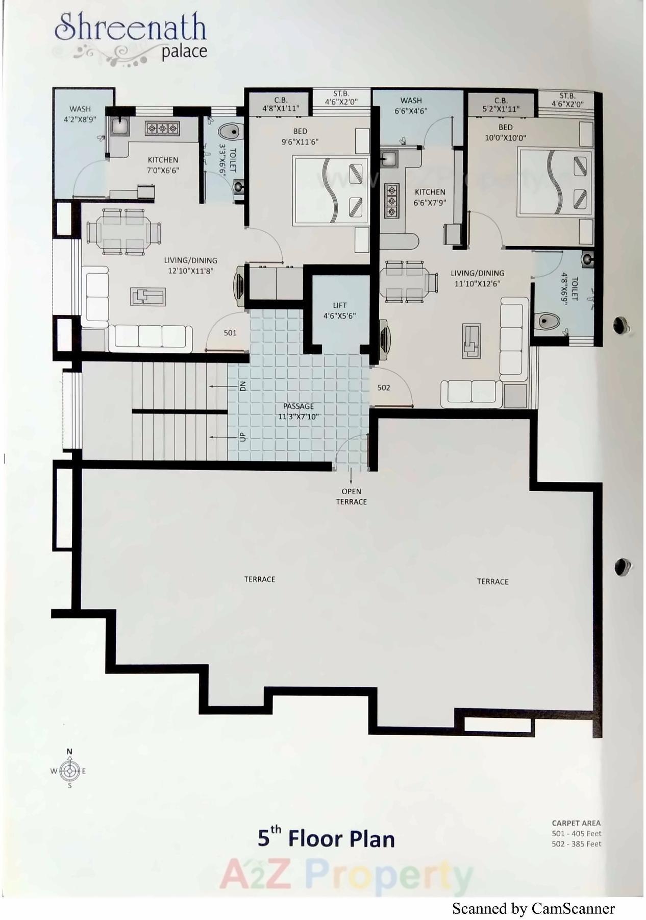 Layout of real estate project Shreenath Palace located at Mavdi, Rajkot, Gujarat