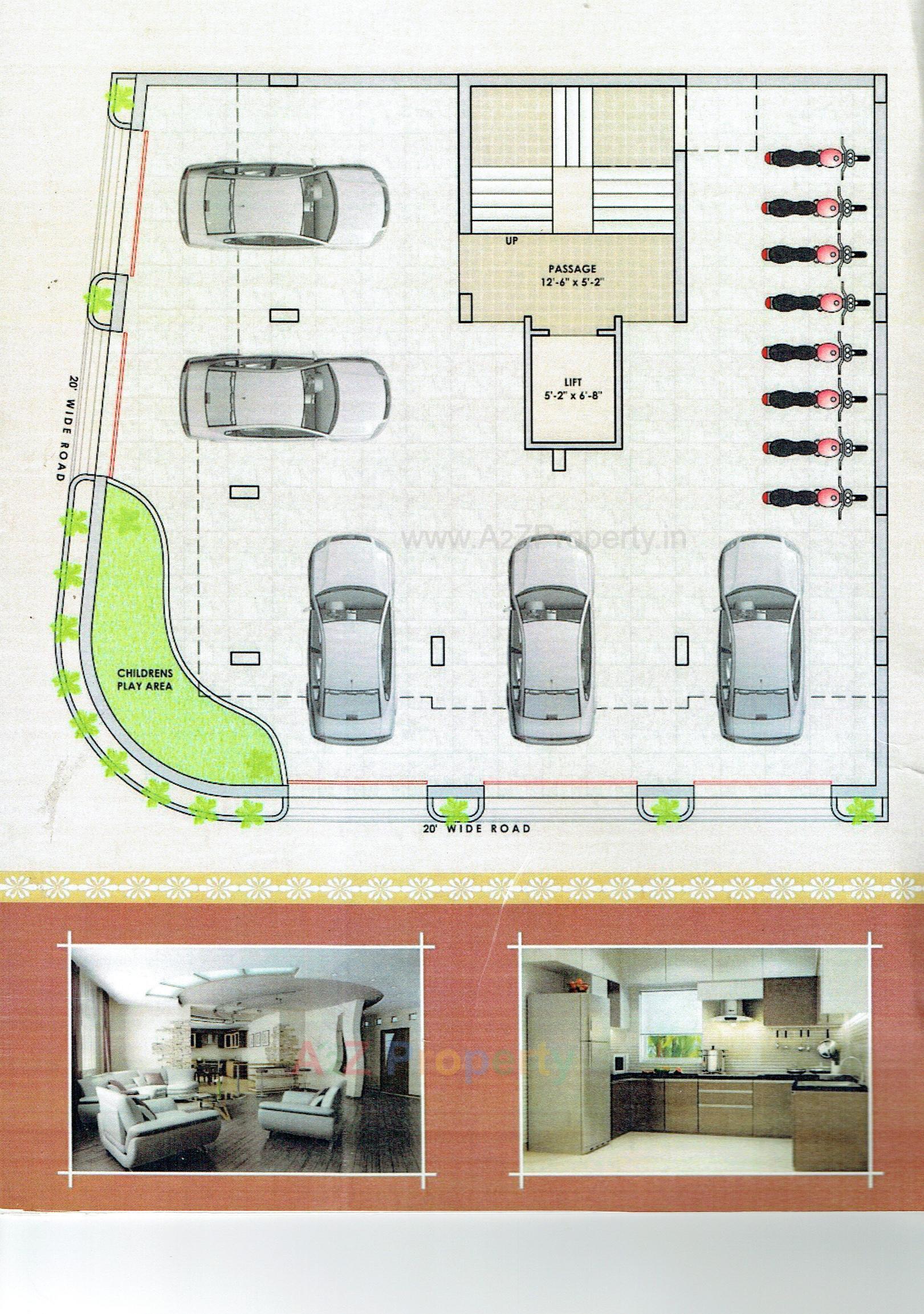 Layout of real estate project Shreenathji Avenue located at Rajkot, Rajkot, Gujarat