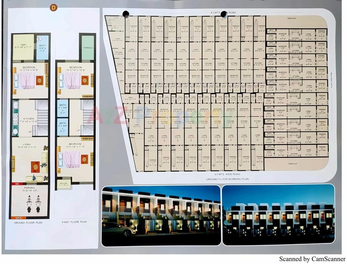 Layout of real estate project Shreenathji Bunglows located at Metoda, Rajkot, Gujarat