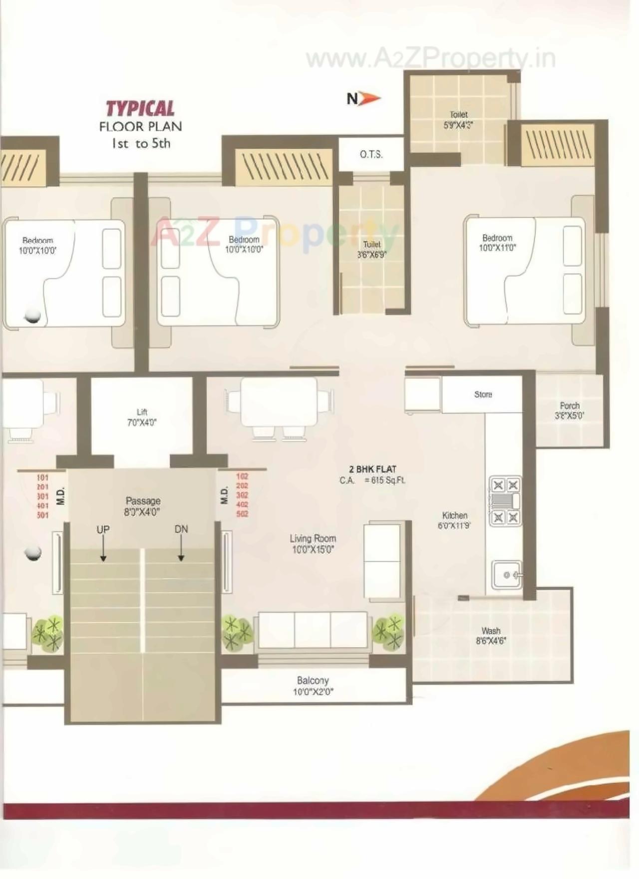 Layout of real estate project Shreenathji Palace located at Raiya, Rajkot, Gujarat
