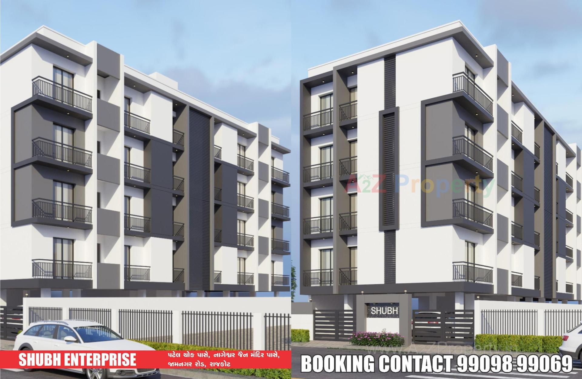 3D Elevation of real estate project Shubh Palace located at Ghanteshwar, Rajkot, Gujarat