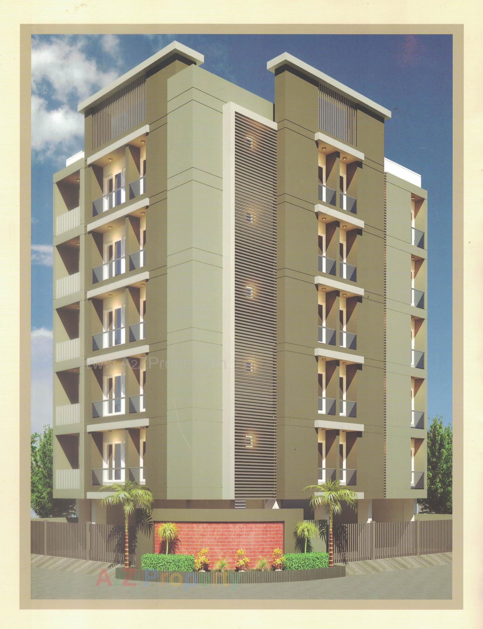 3D Elevation of real estate project Shubh Palace located at Raiya, Rajkot, Gujarat