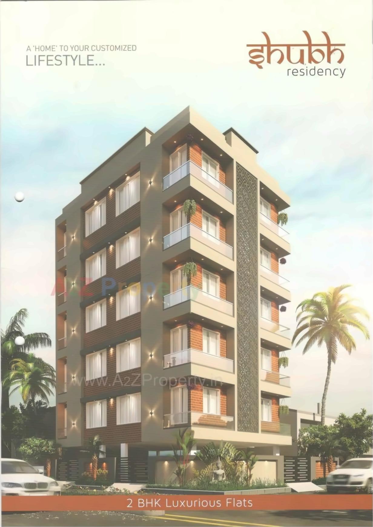 3D Elevation of real estate project Shubh Residency located at Rajkot, Rajkot, Gujarat