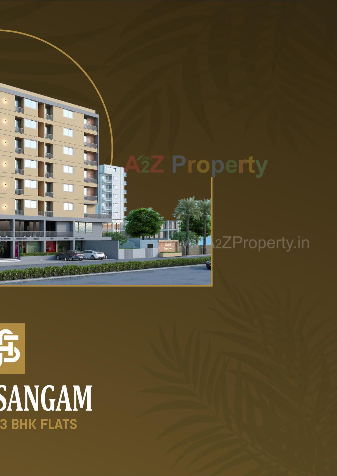 3D Elevation of real estate project Shubh Sangam located at Rajkot, Rajkot, Gujarat