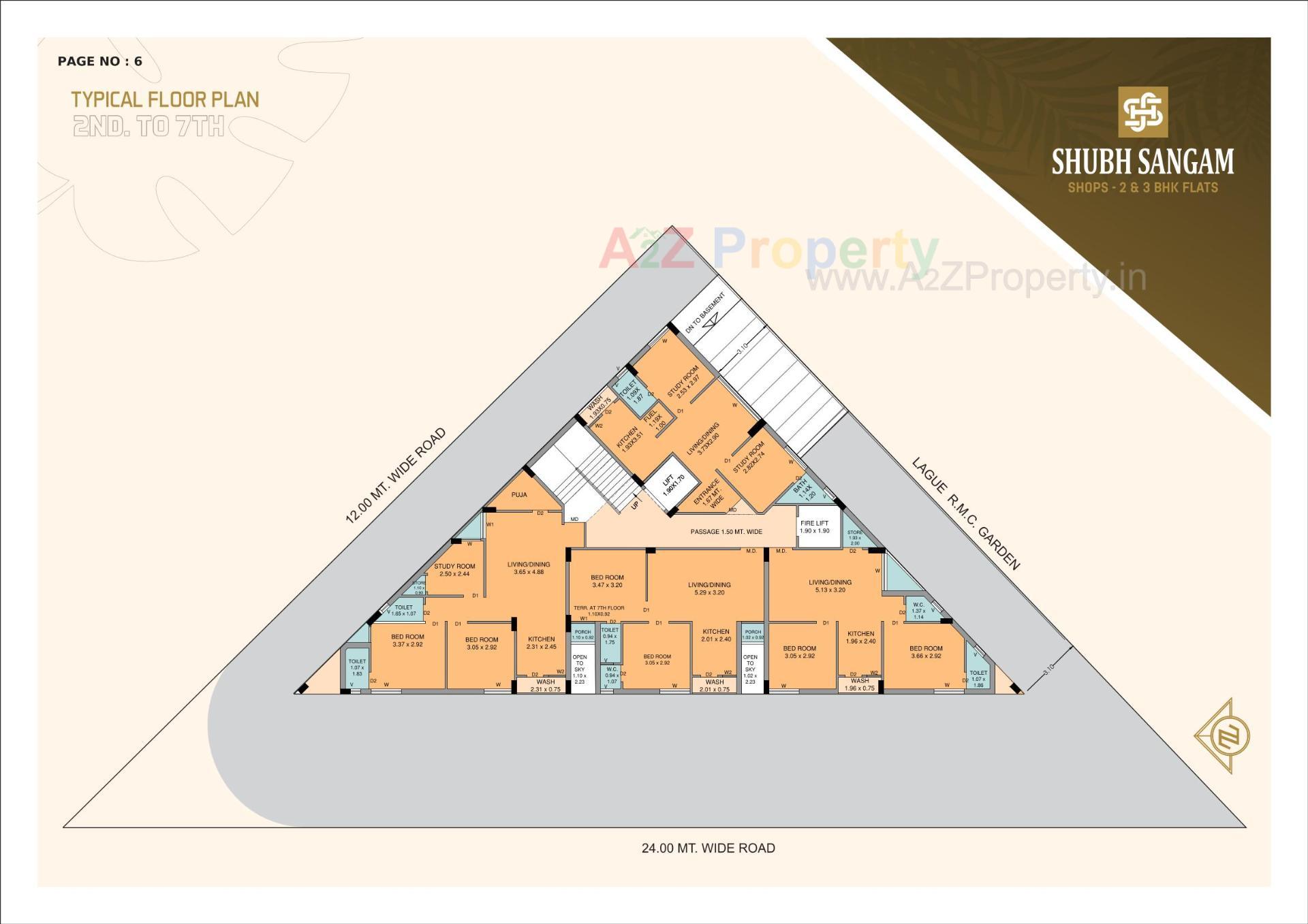 Layout of real estate project Shubh Sangam located at Rajkot, Rajkot, Gujarat