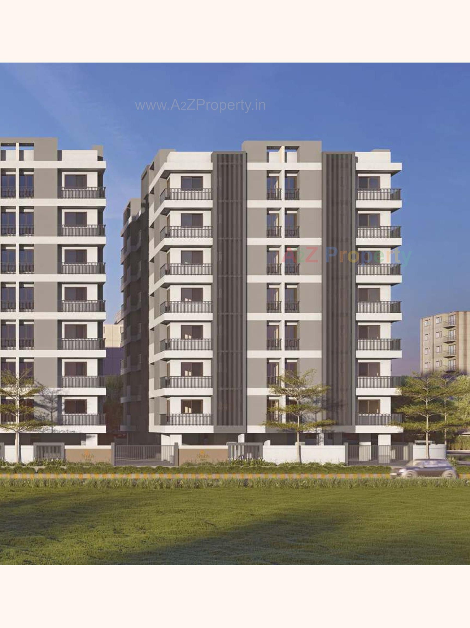 3D Elevation of real estate project Shubh Vatika located at Raiya, Rajkot, Gujarat