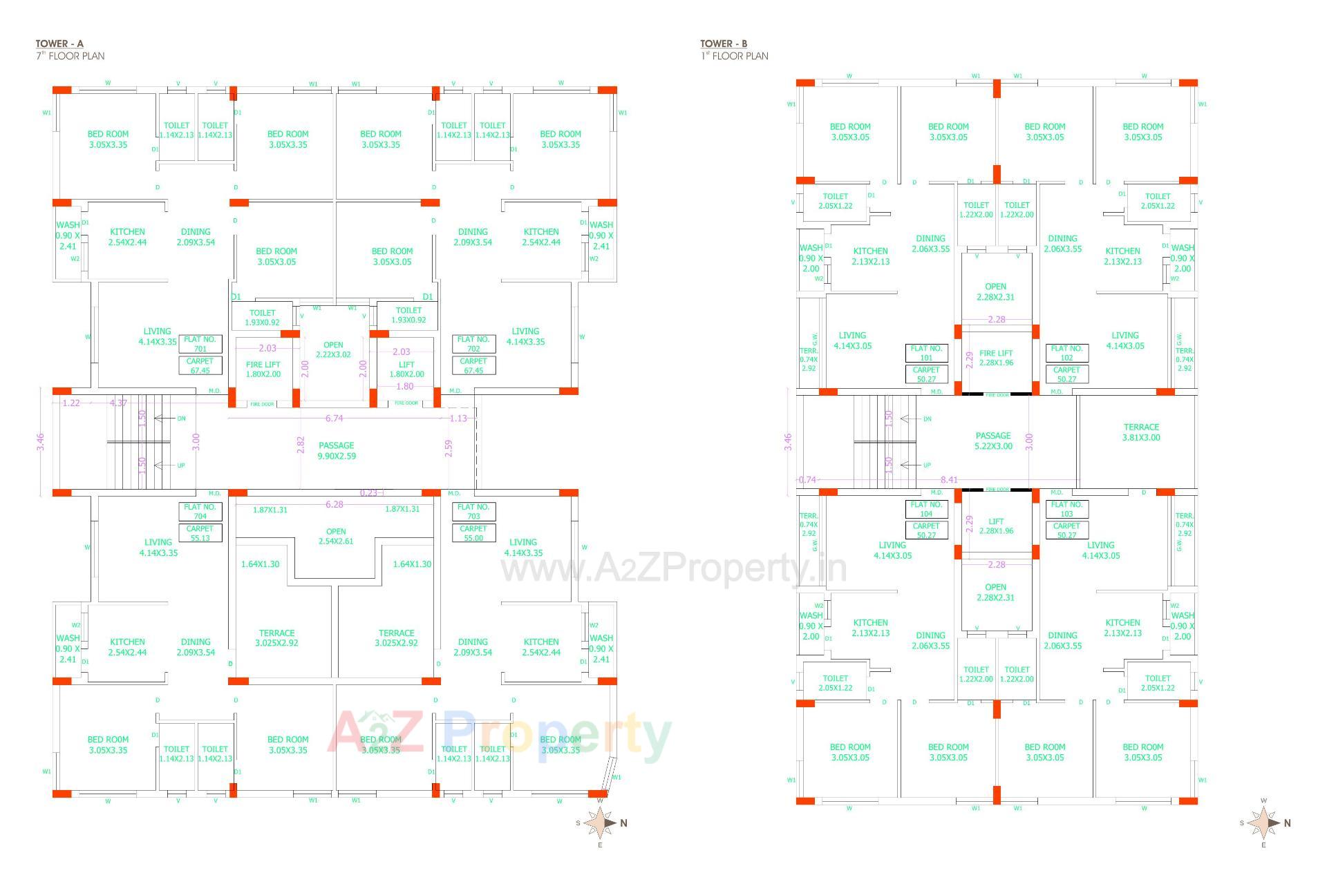 Layout of real estate project Shubh Vatika located at Raiya, Rajkot, Gujarat