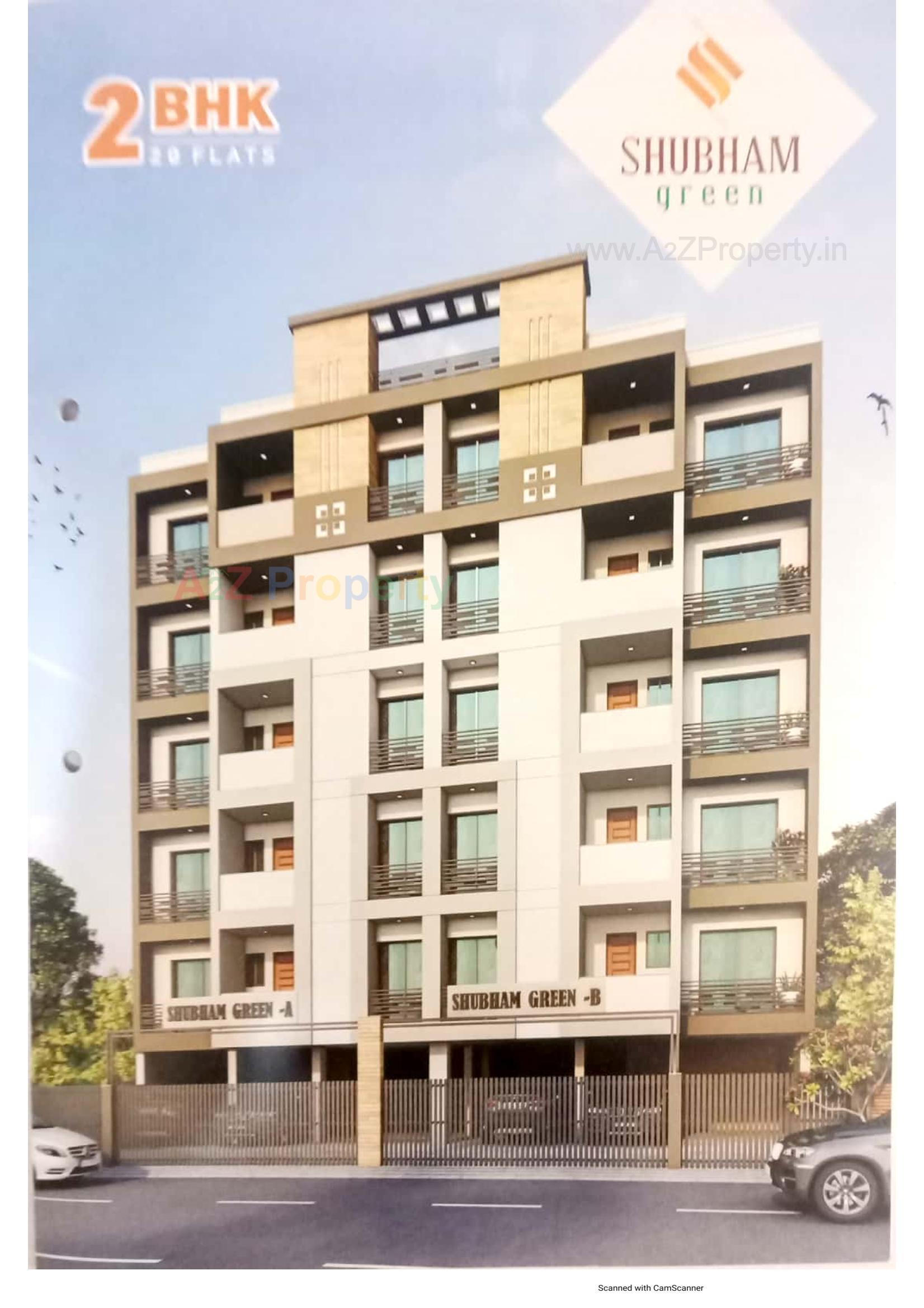 3D Elevation of real estate project Shubham Green located at Rajkot, Rajkot, Gujarat
