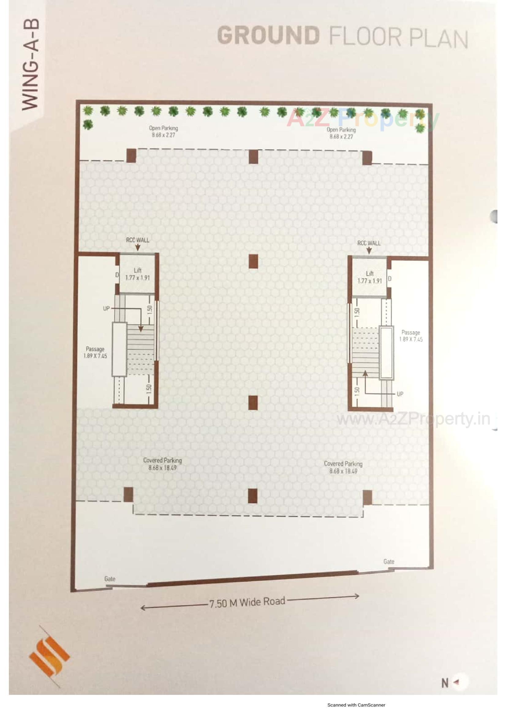 Layout of real estate project Shubham Green located at Rajkot, Rajkot, Gujarat