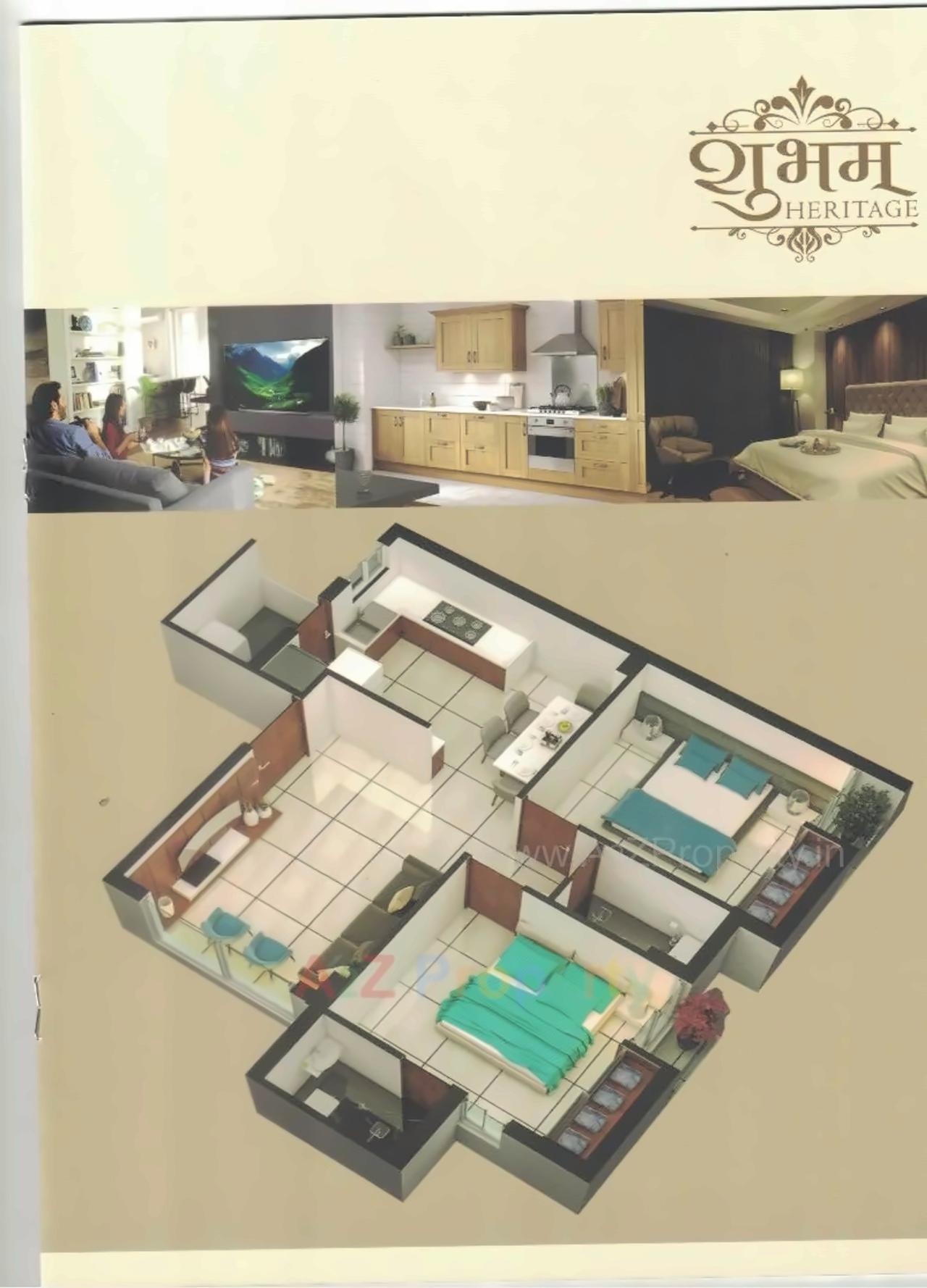 Layout of real estate project Shubham Heritage located at Nanamava, Rajkot, Gujarat