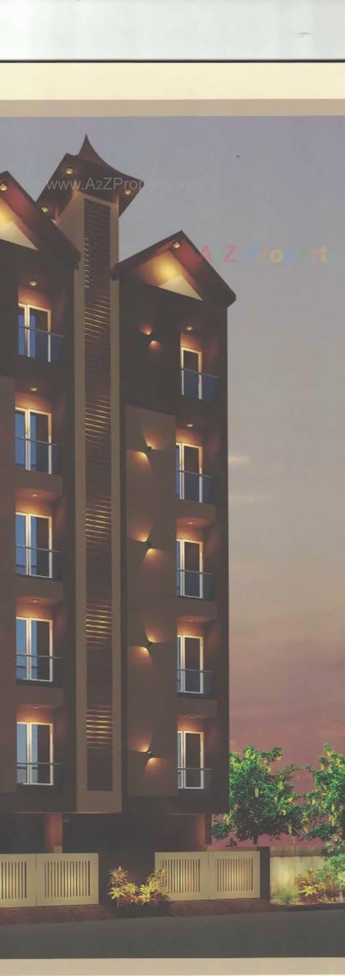 3D Elevation of real estate project Shubham Heritage located at Nanamava, Rajkot, Gujarat