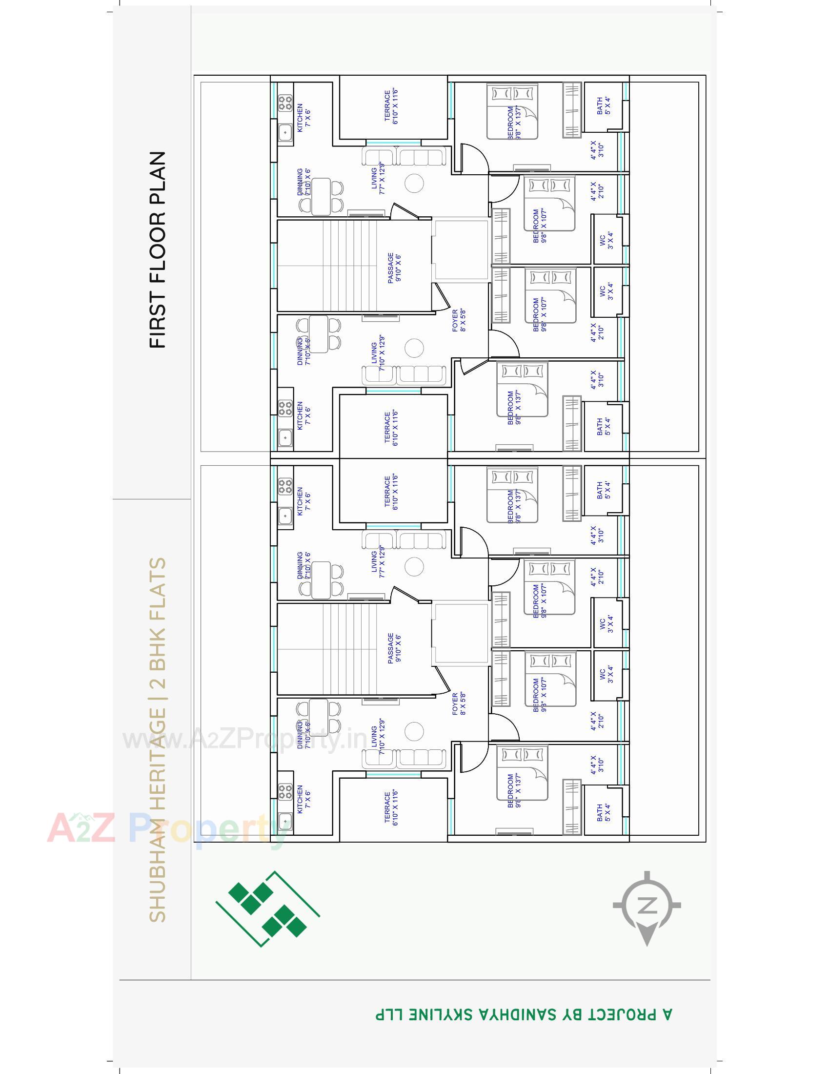 Layout of real estate project Shubham Heritage located at Rajkot, Rajkot, Gujarat