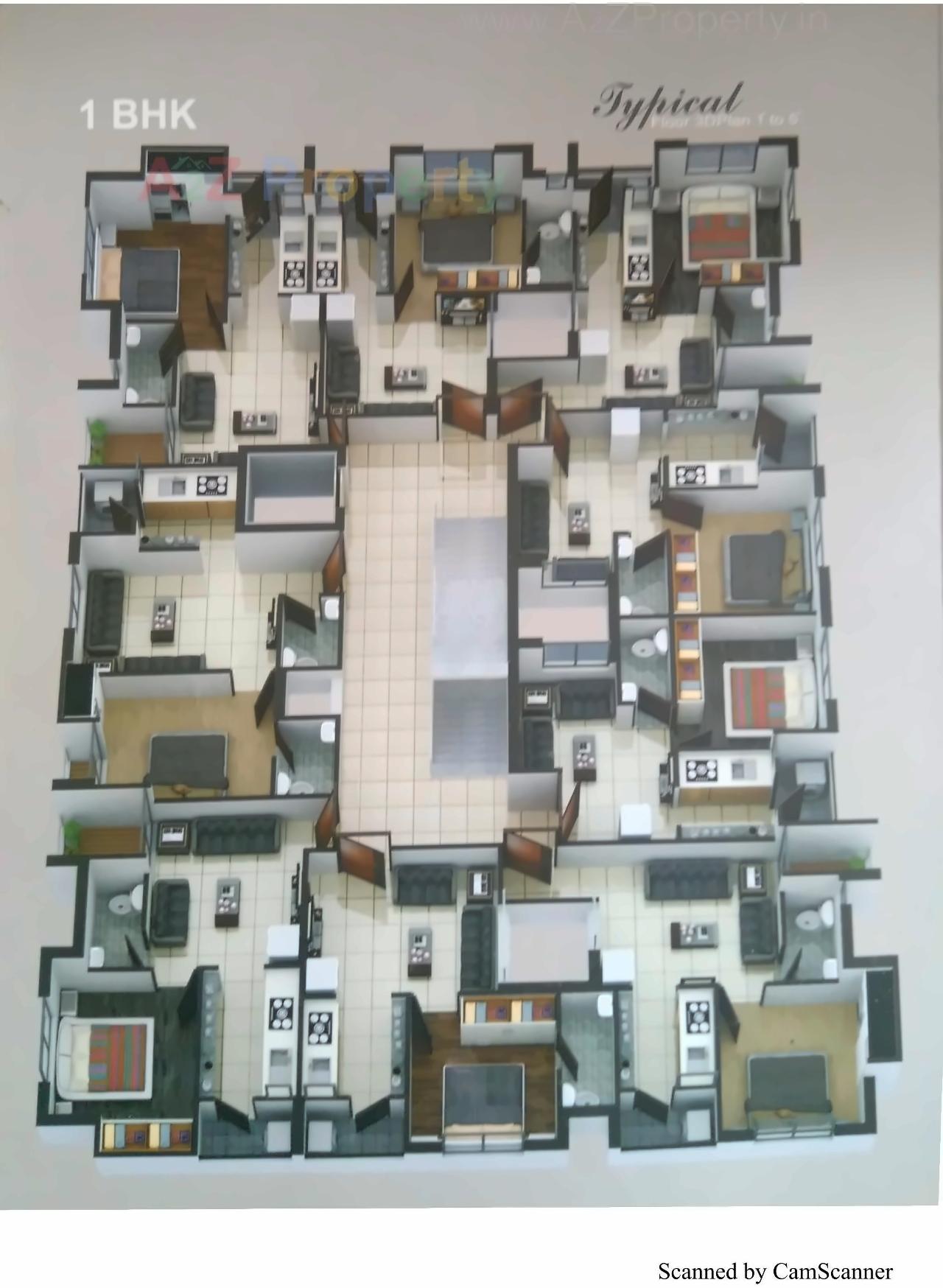 Layout of real estate project Shyam Residency located at Mavdi, Rajkot, Gujarat