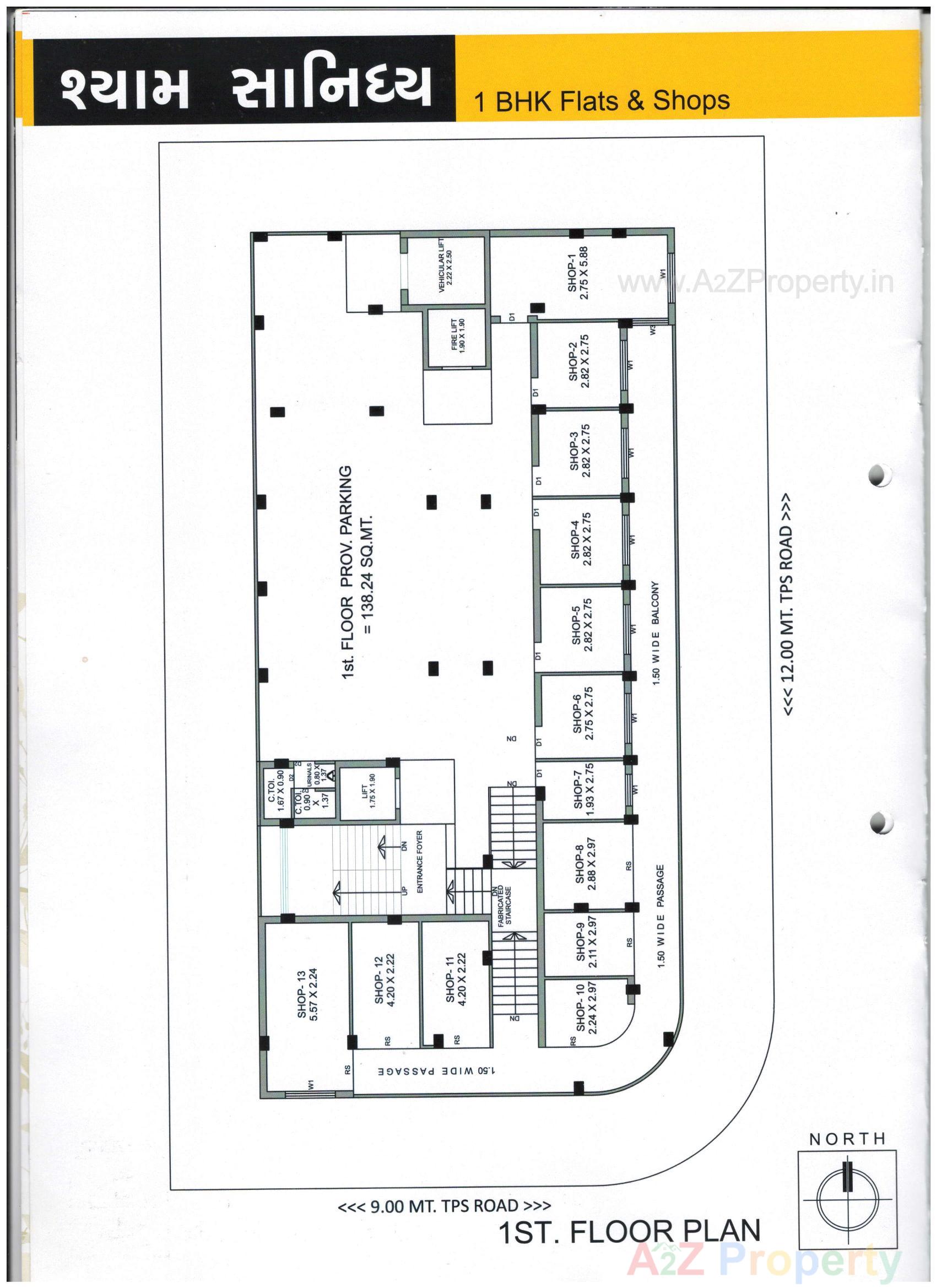 Layout of real estate project Shyam Sanidhya located at Rajkot, Rajkot, Gujarat
