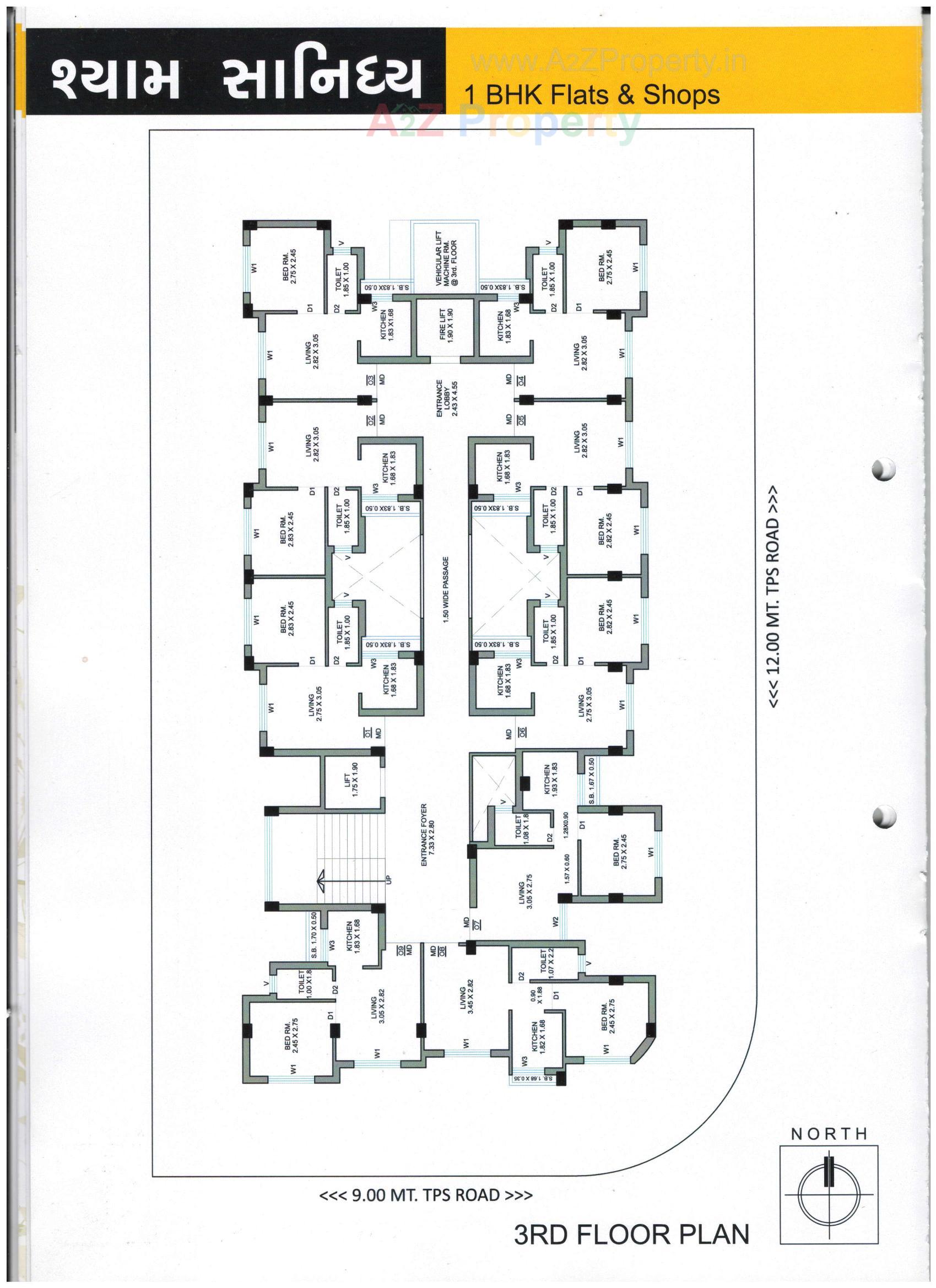 Layout of real estate project Shyam Sanidhya located at Rajkot, Rajkot, Gujarat